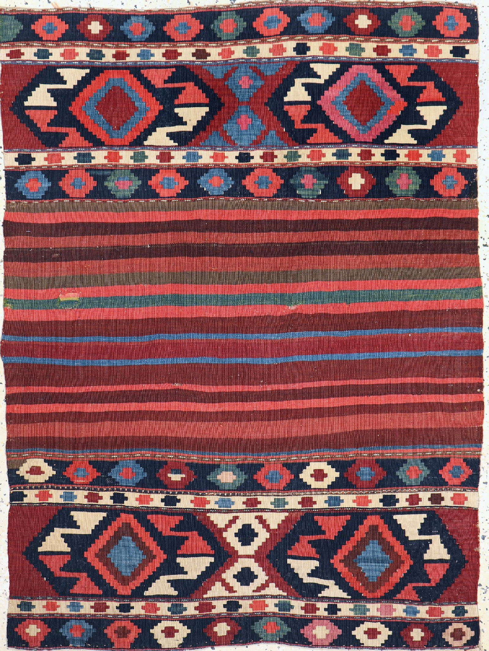 Shahsawan Mafrash-side, Persia, around 1900, wool on (1 of 4)
