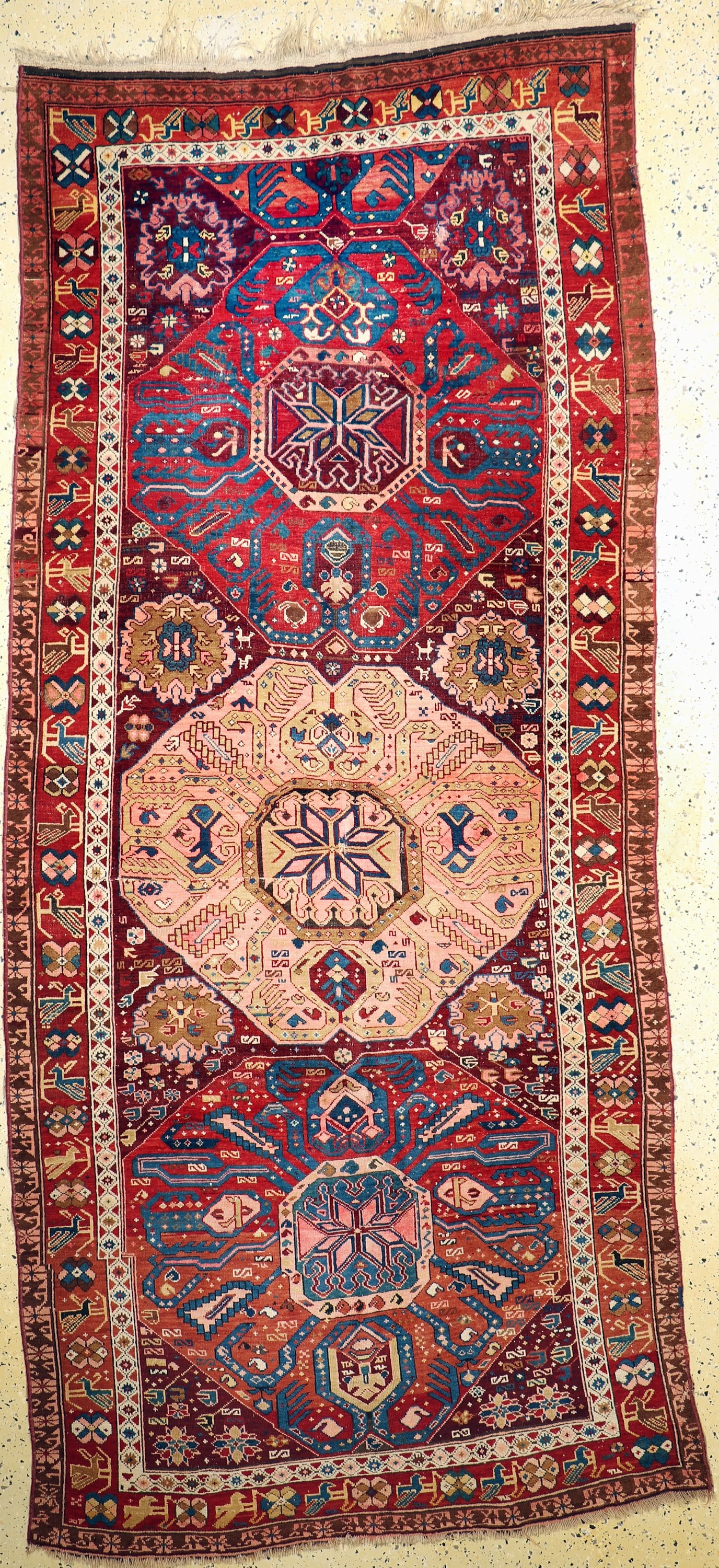 Antique Kazak, Caucasus, around 1900, wool on wool (1 of 6)