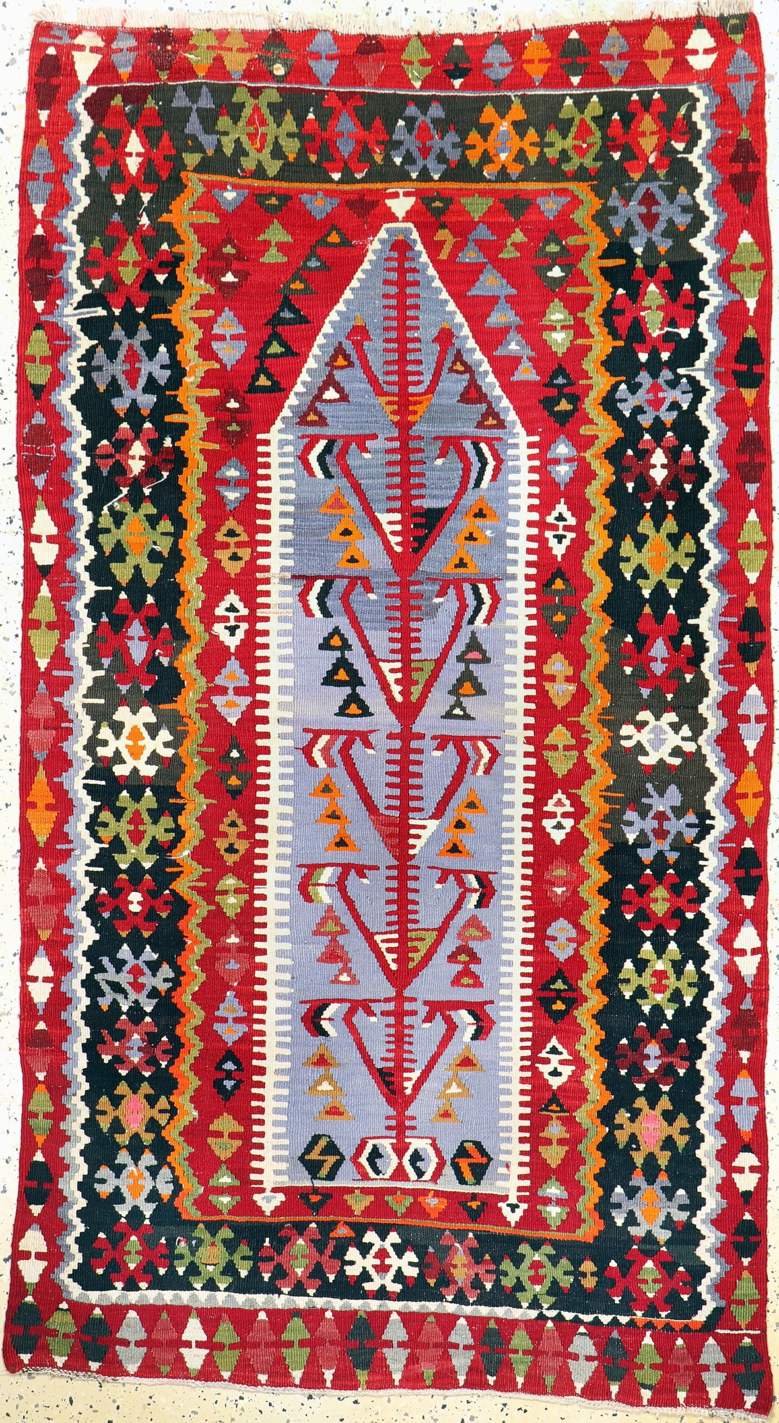 Anatol Kilim, Turkey, approx. 60 years, wool on wool: Anatol Kilim, Turkey, approx. 60 years, wool on wool, approx. 183 x 100 cm, condition: 2. Rugs, Carpets & Flatweaves