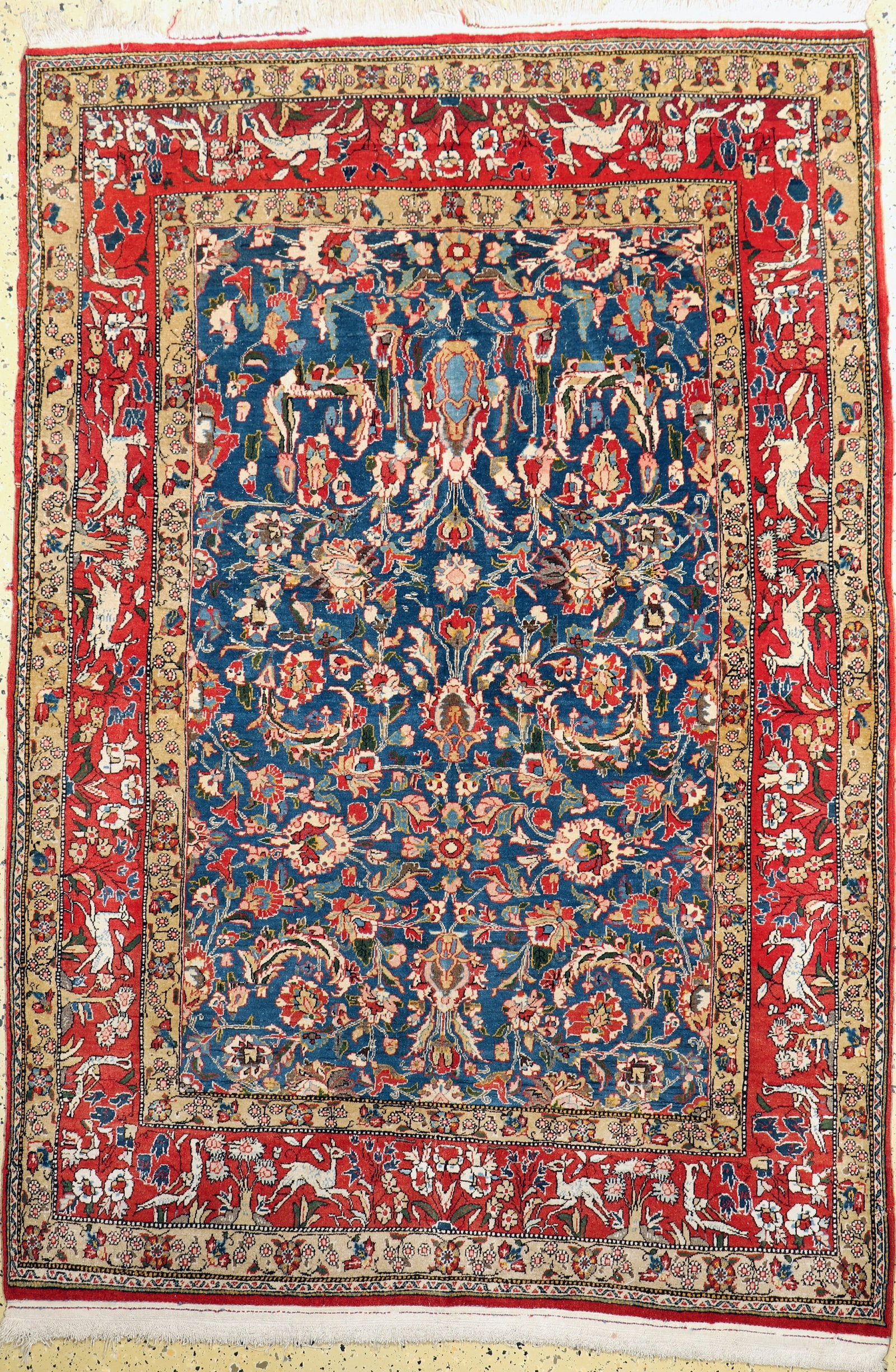Qum old, Persia, mid-20th century, wool on cotton (1 of 6)