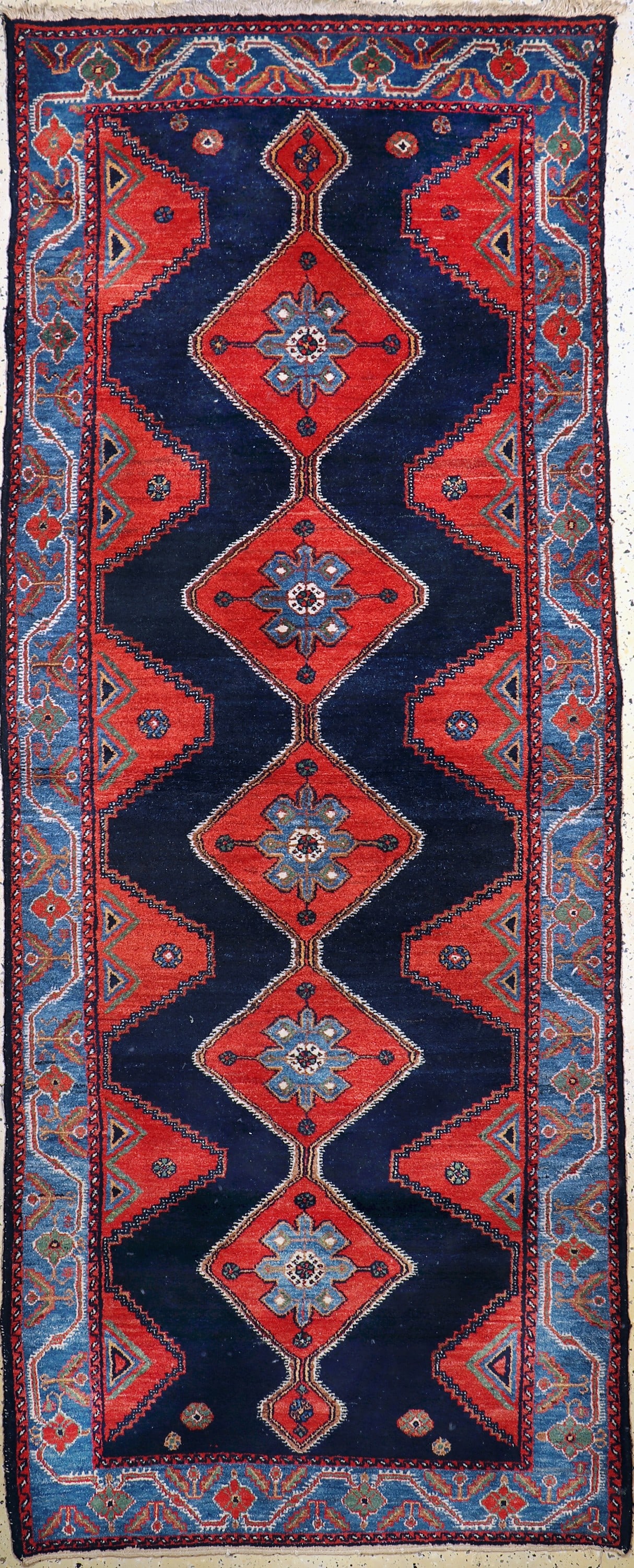 Hamadan old, Persia, mid-20th century, wool oncotton (1 of 5)