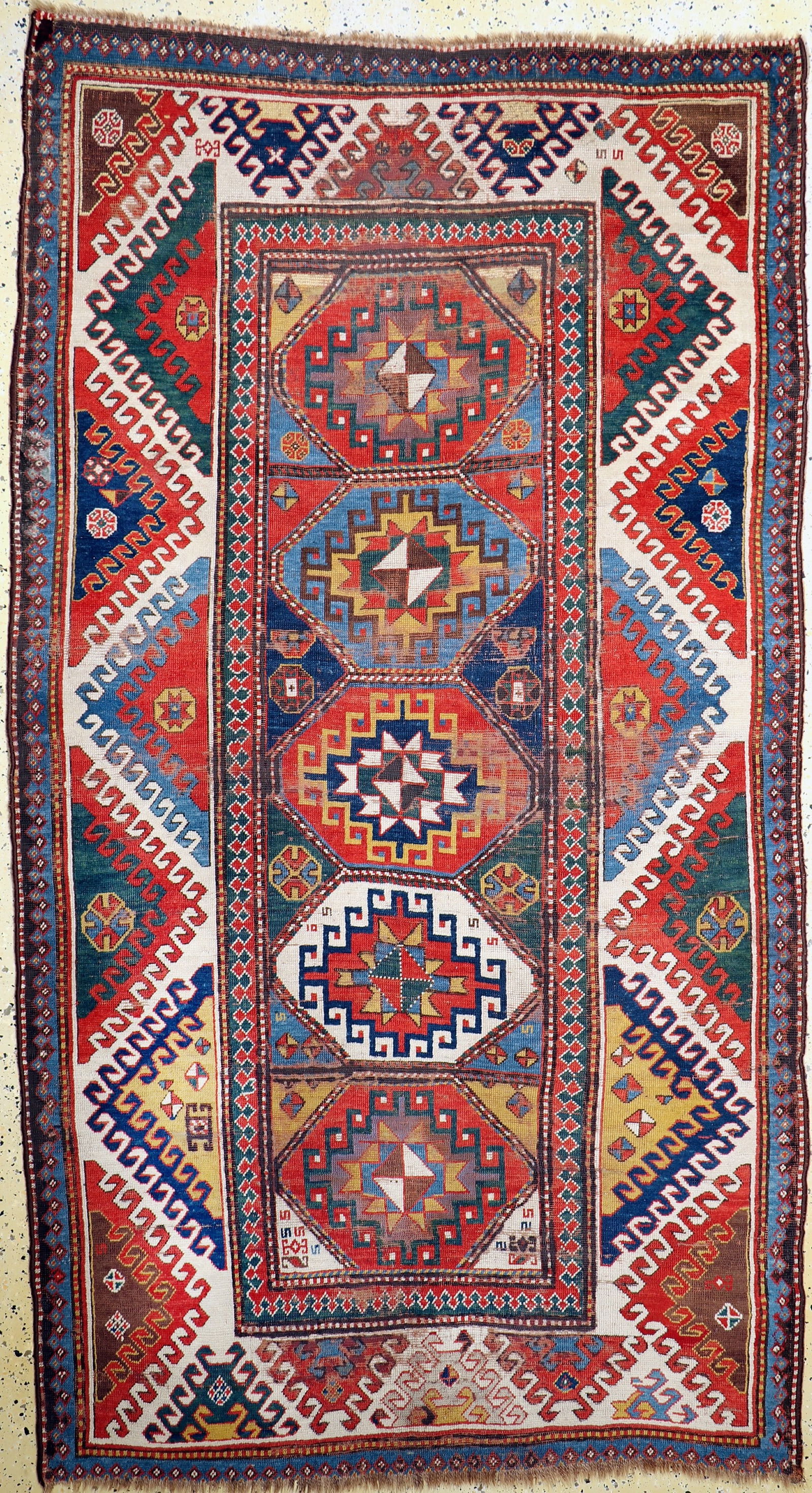 #'Bordjalou#'Kazak antique, Caucasus, mid-19thcentury (1 of 6)