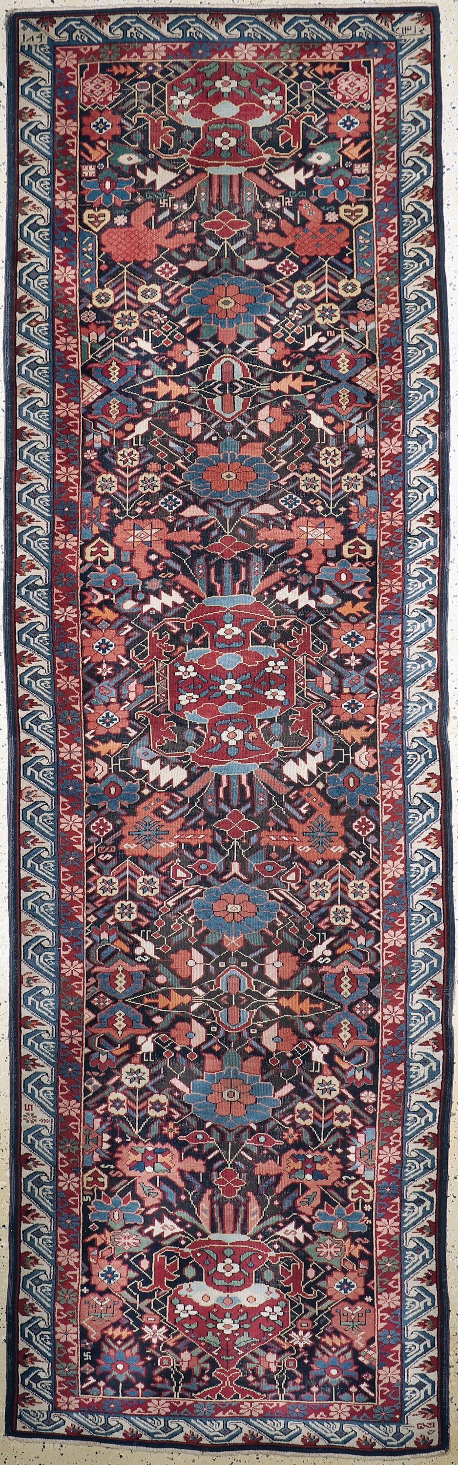 Antique Seychur Kazak, Caucasus, dated 1301 (1880), wool (1 of 7)