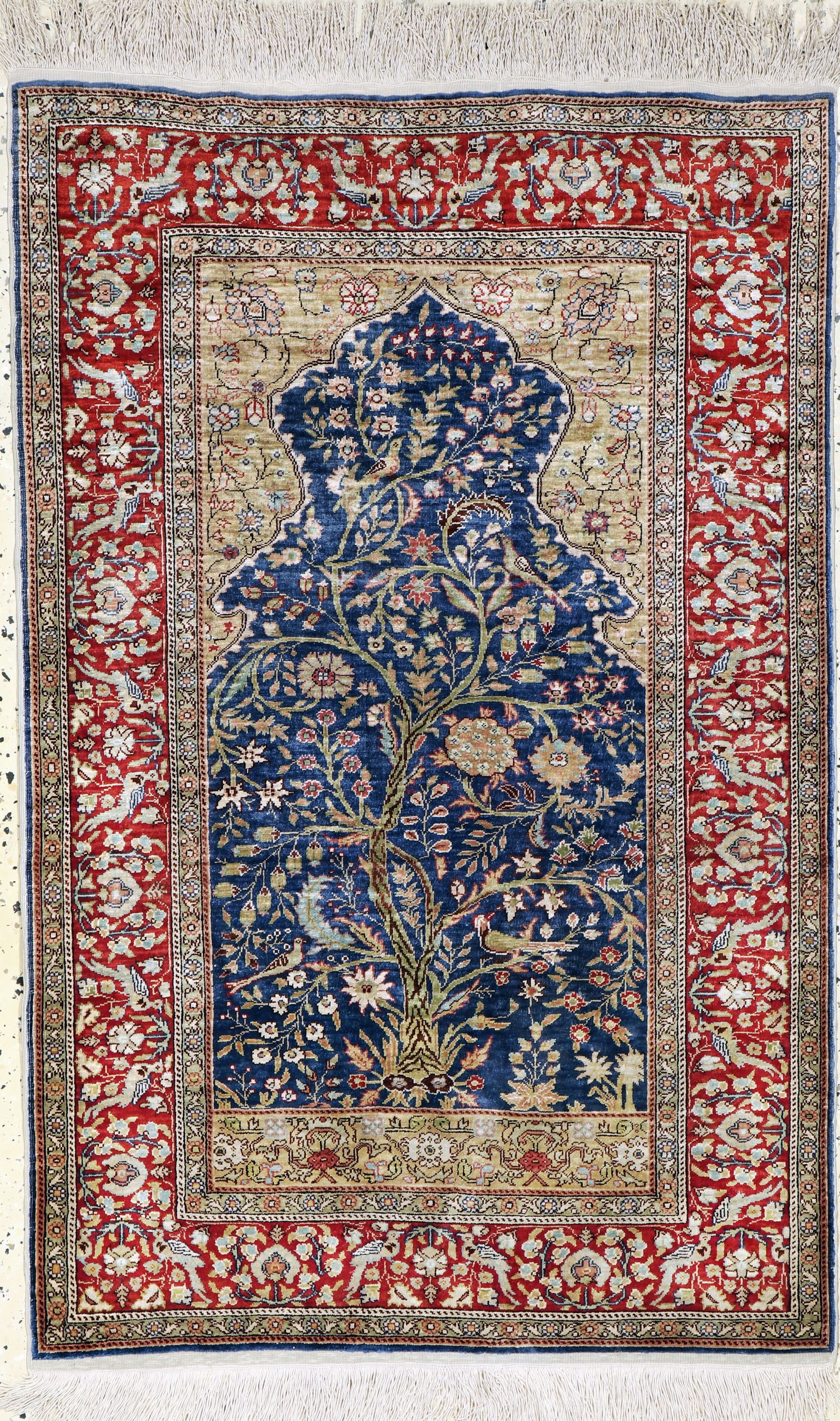 Silk Kayseri, Turkey, mid-20th century, pure natural (1 of 5)