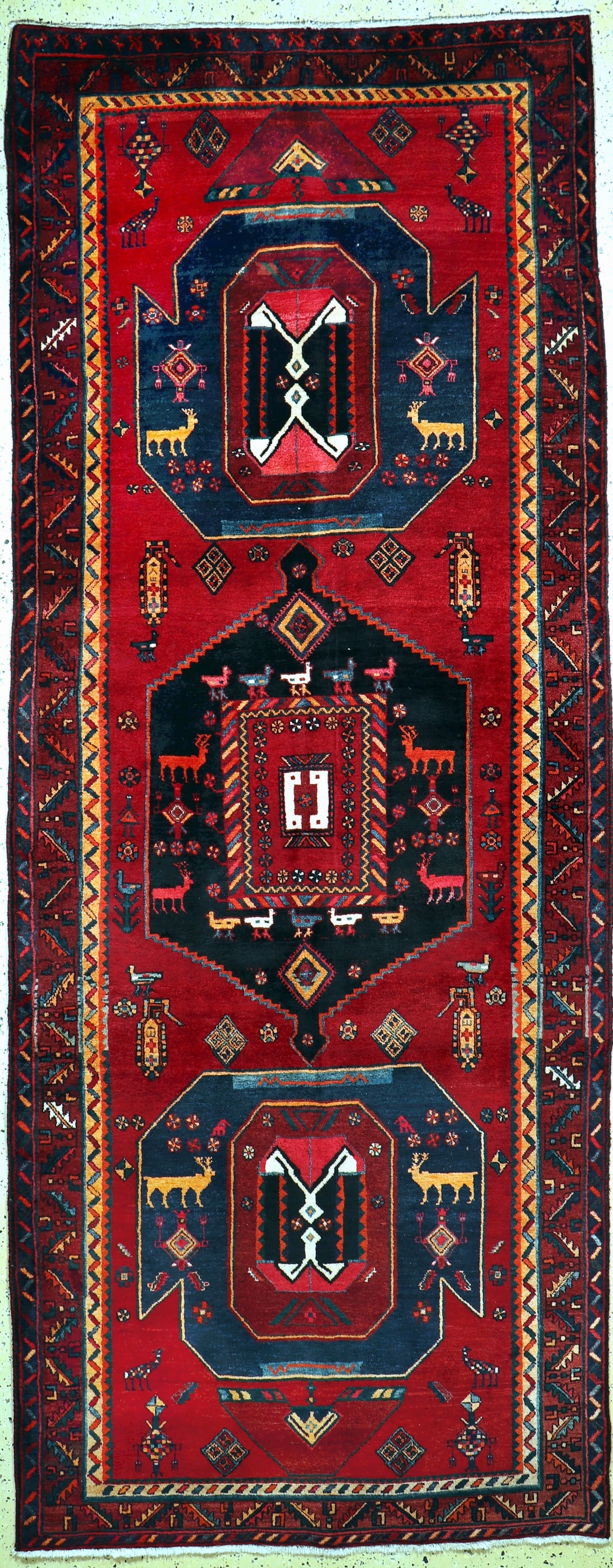 Kordi old, Persia, mid-20th century, wool on cotton (1 of 6)