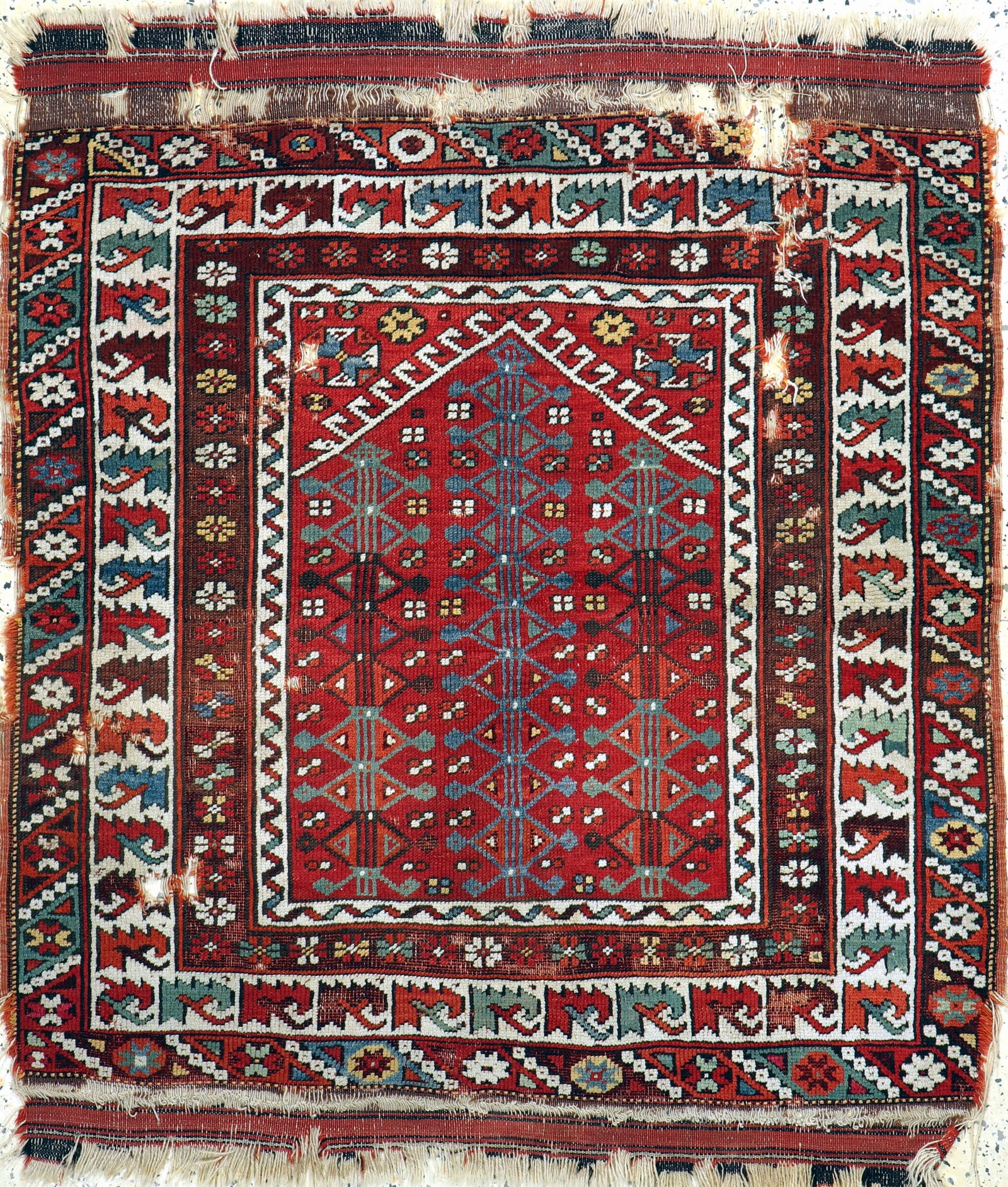 Antique Bergama, Turkey, 19th century, wool onwool (1 of 5)