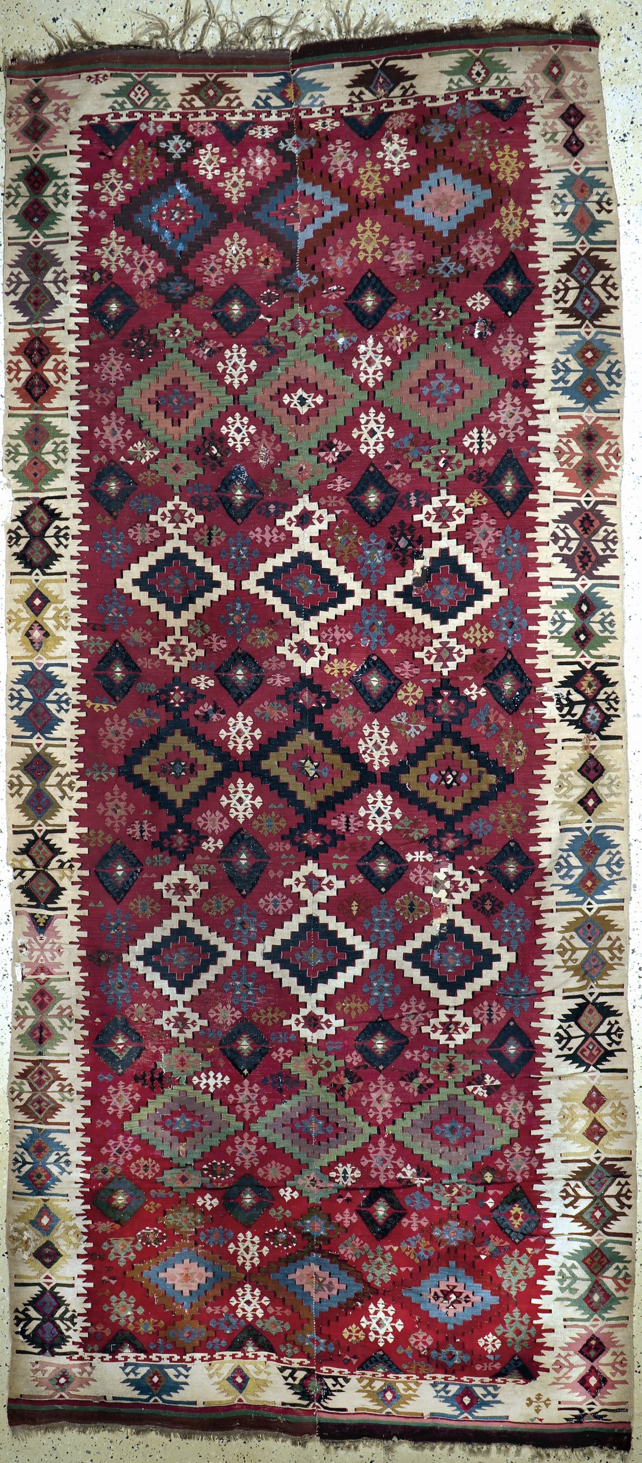 Antique Konya Kilim, Turkey, 19th century, wool on (1 of 7)