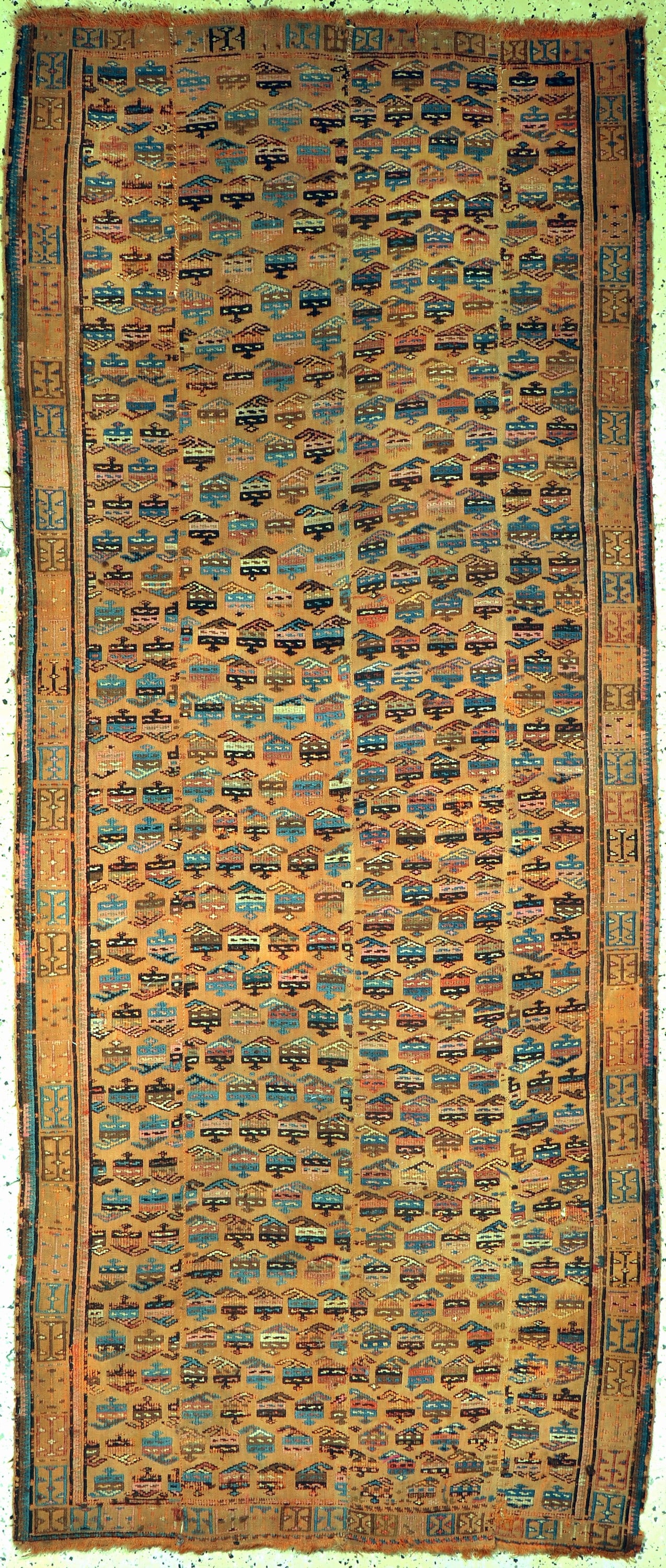 Antique 'Verneh' (4 panels), Persia, 19th century (1 of 6)