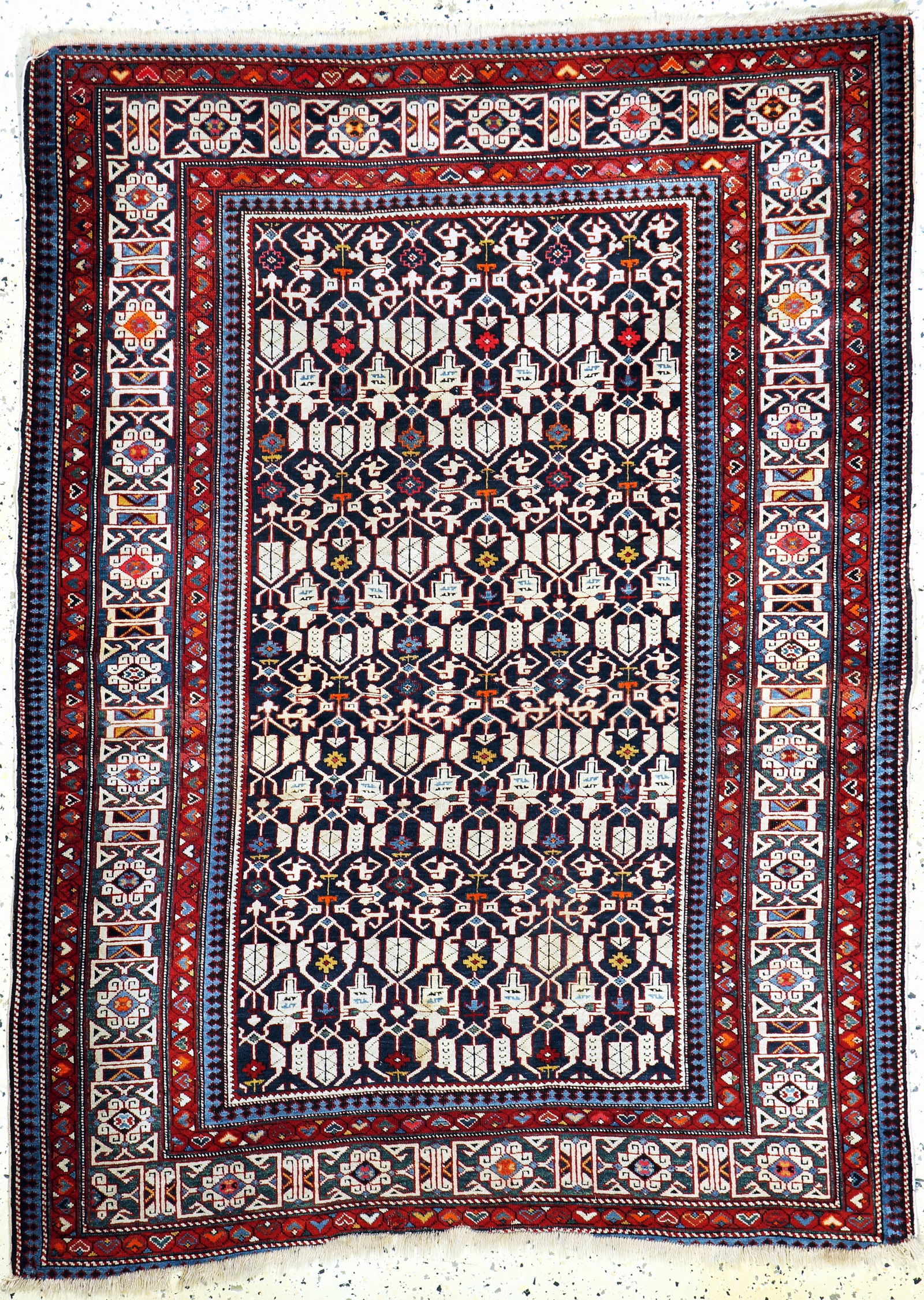 #'Leaf fork#'Shirvan antique, Caucasus, 19th century (1 of 6)