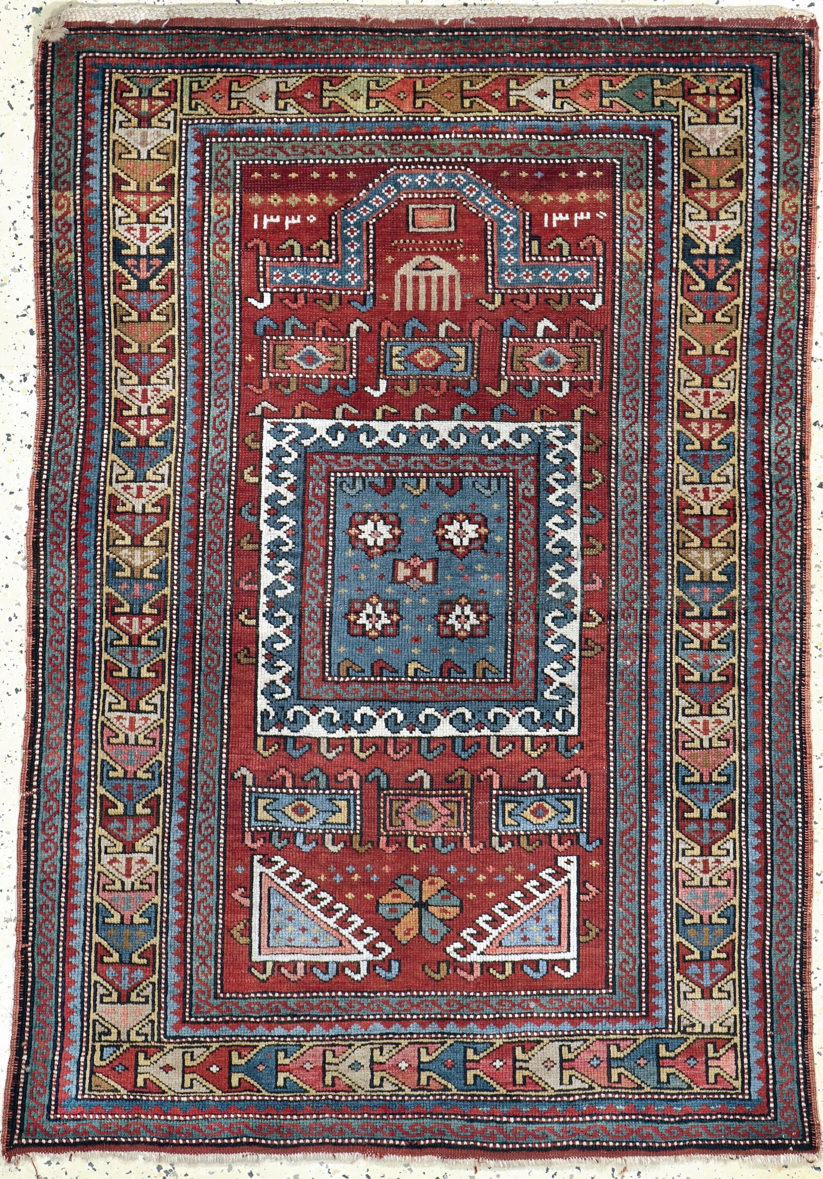 Antique#'Fachalo#'Kazak, Caucasus, dated 1330 (1909), wool (1 of 6)