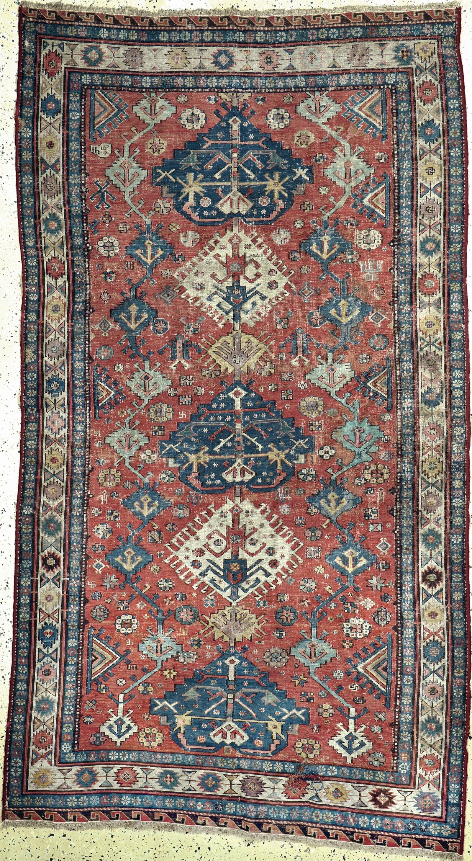 Ancient #'Cuba#' Sumakh, Caucasus, dated 1287 (1866), wool (1 of 6)
