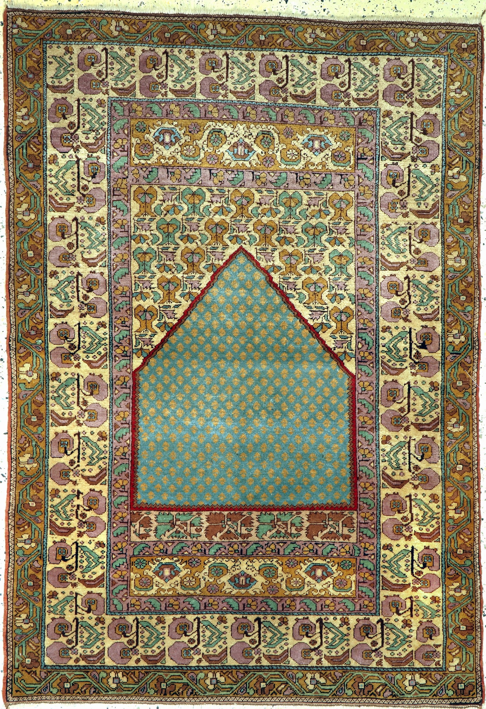 Panderma old, Turkey, mid-20th century, wool on wool: Panderma old, Turkey, mid-20th century, wool on wool, approx. 174 x 120 cm, condition: 2. Orientalrugs, Carpets, Textiles and Flatweaves