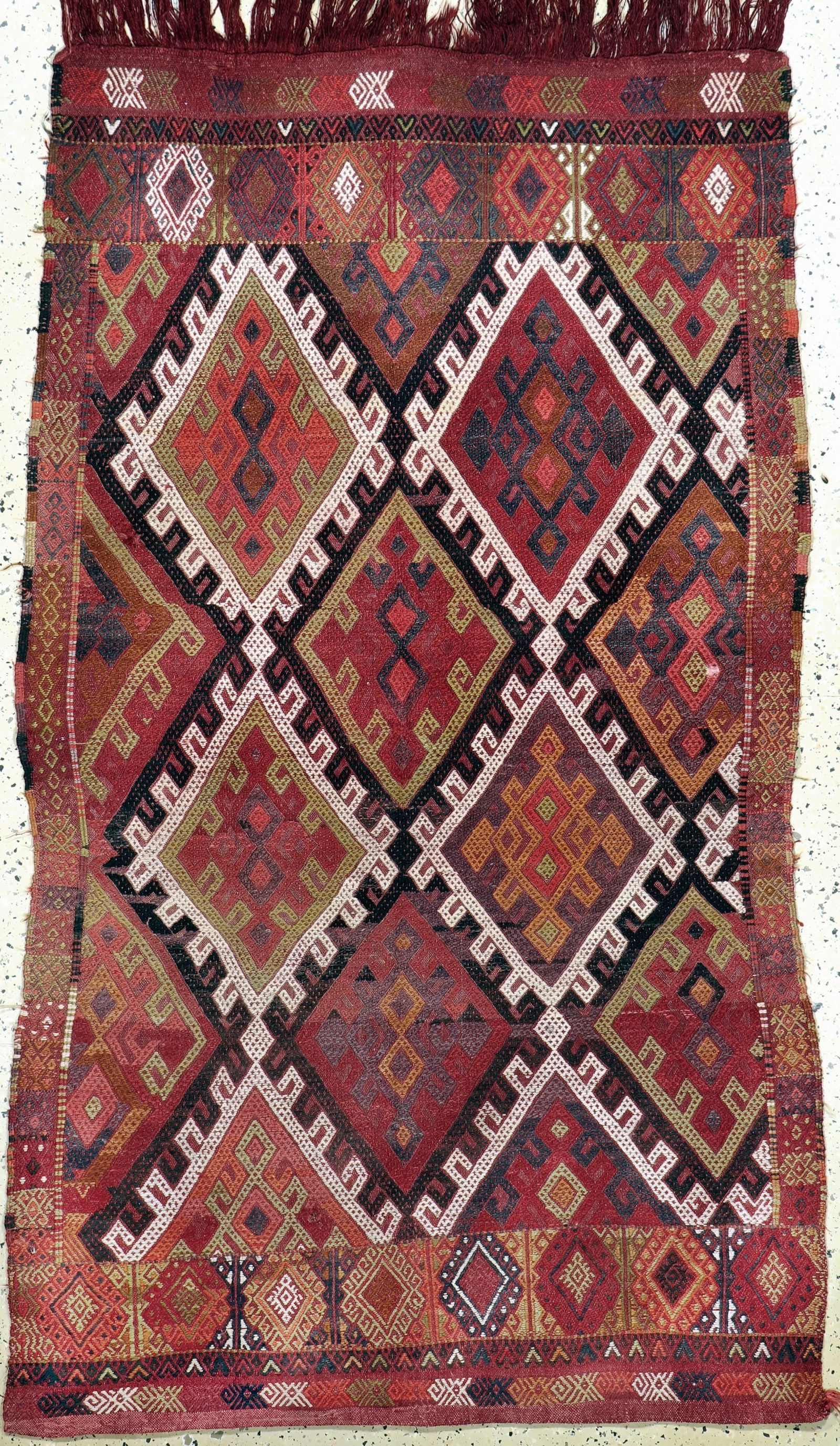 Obruk Cicim antique, Turkey, around 1900, woolon wool (1 of 6)