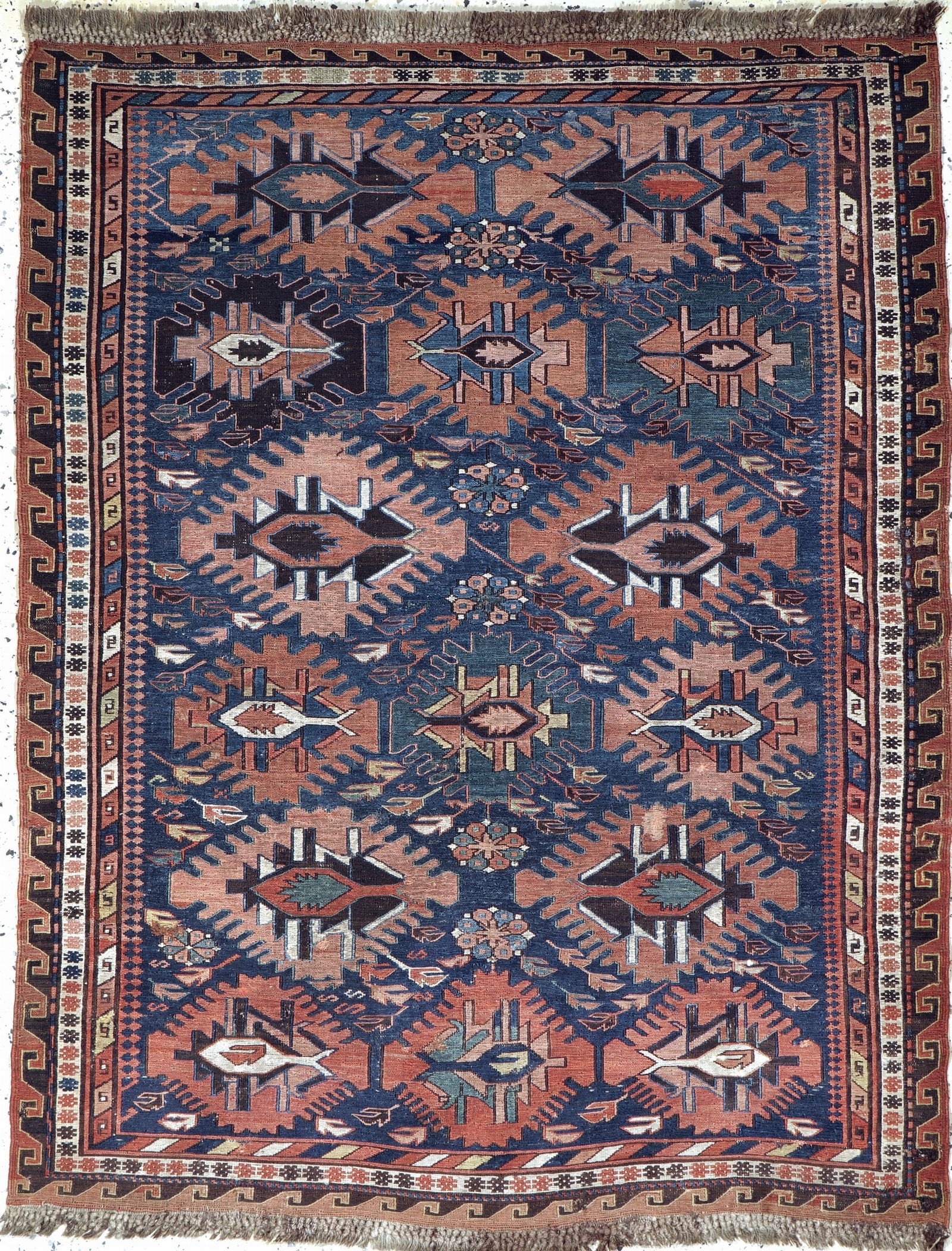 Sumakh antique, Caucasus, around 1900, wool onwool (1 of 6)
