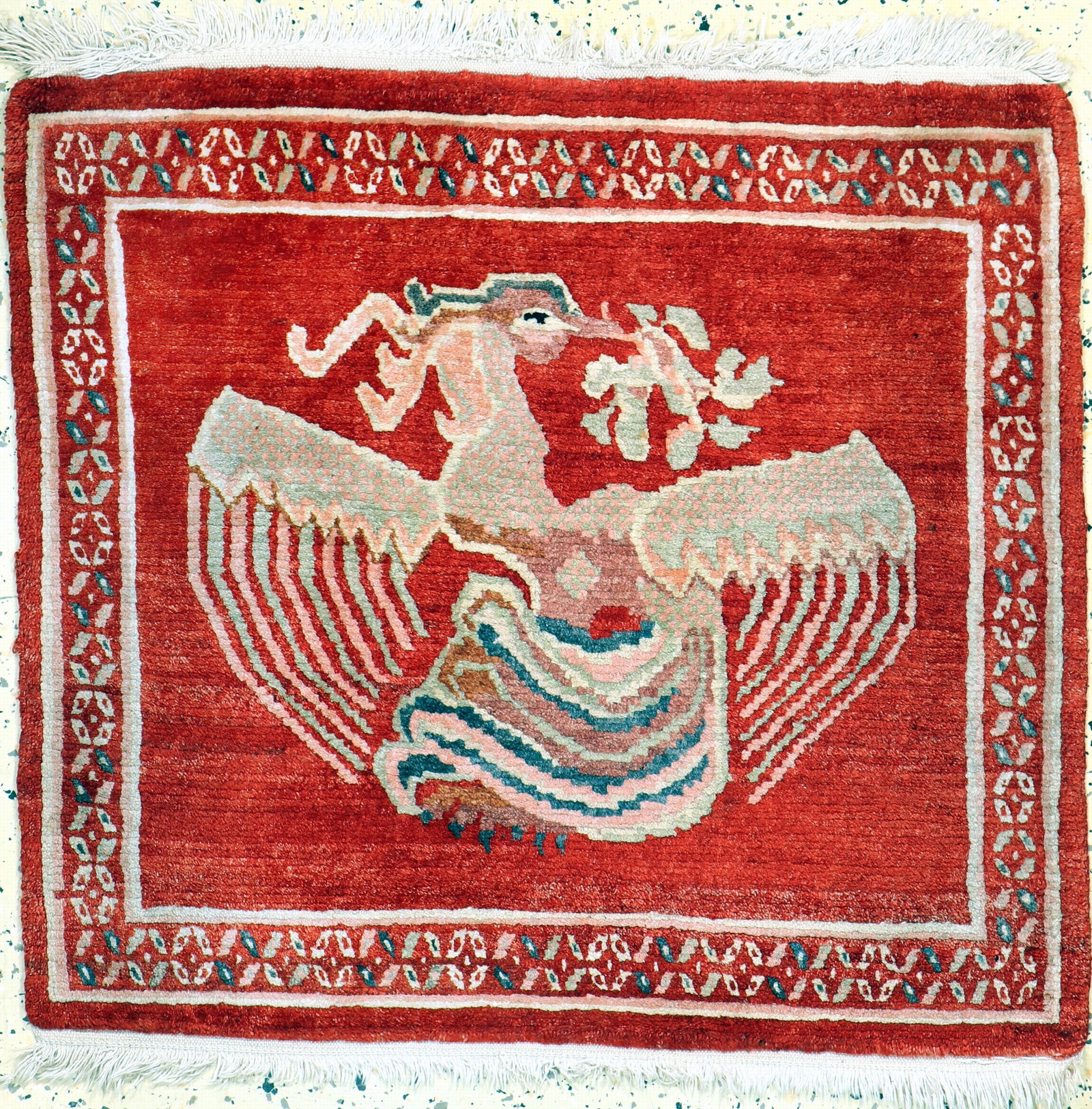 Nepal Poschti, mid -20th century, wool on cotton (1 of 3)