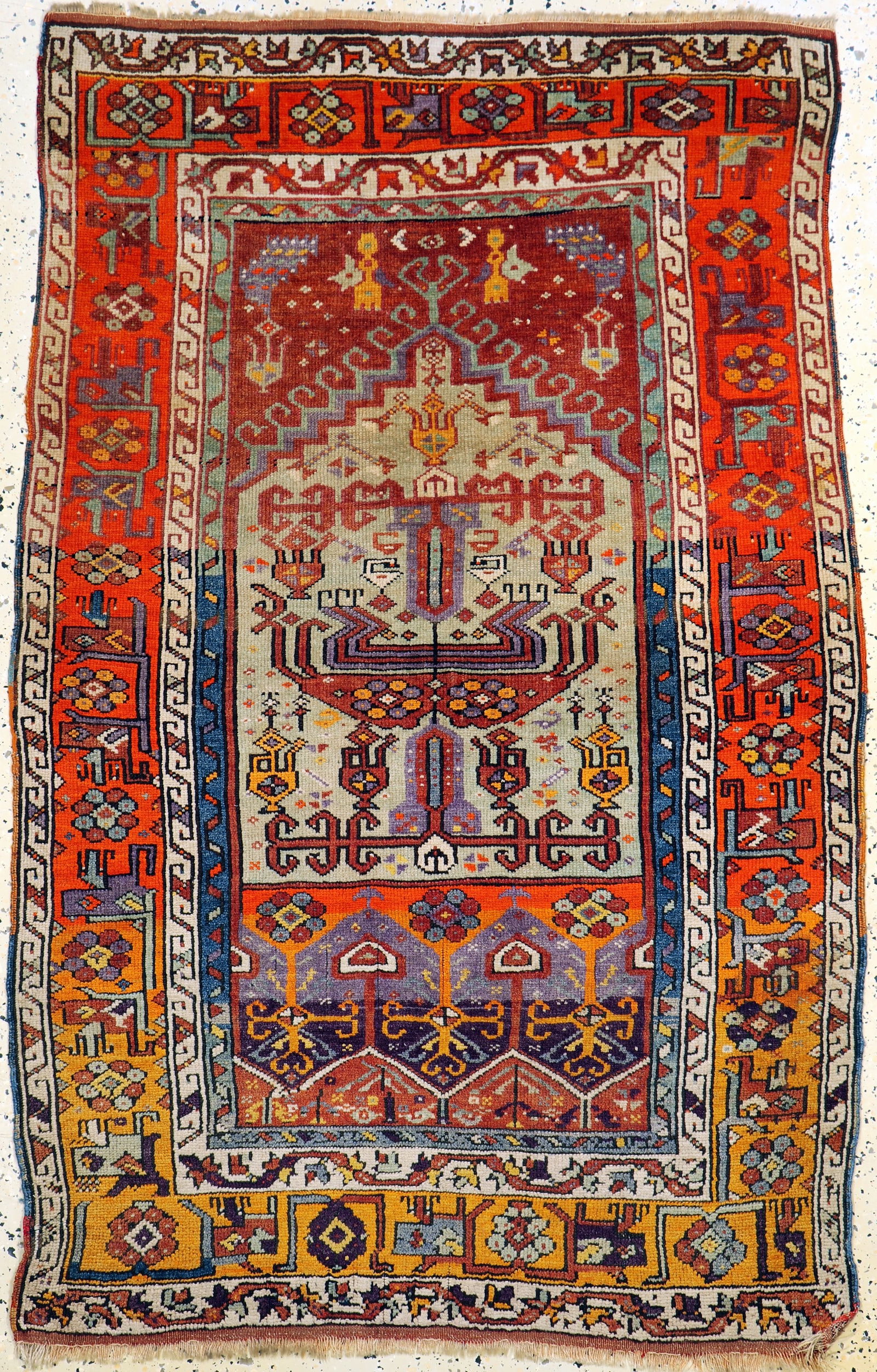 Antique Melas, Turkey, around 1900, wool on wool (1 of 6)