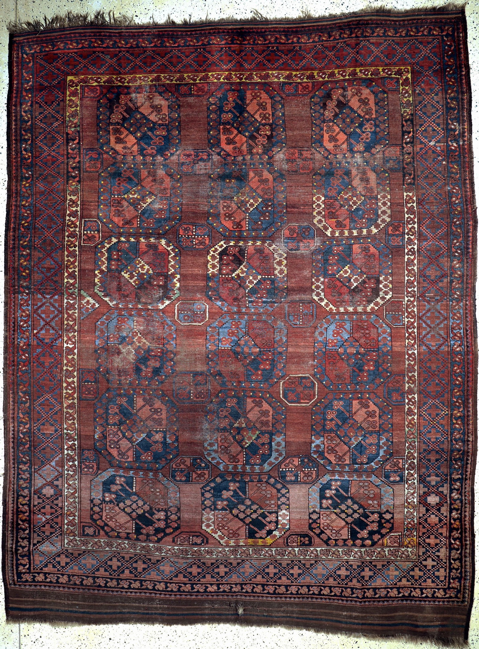 Ersari Antique, Turkmenistan, 19th century, wool on (1 of 8)