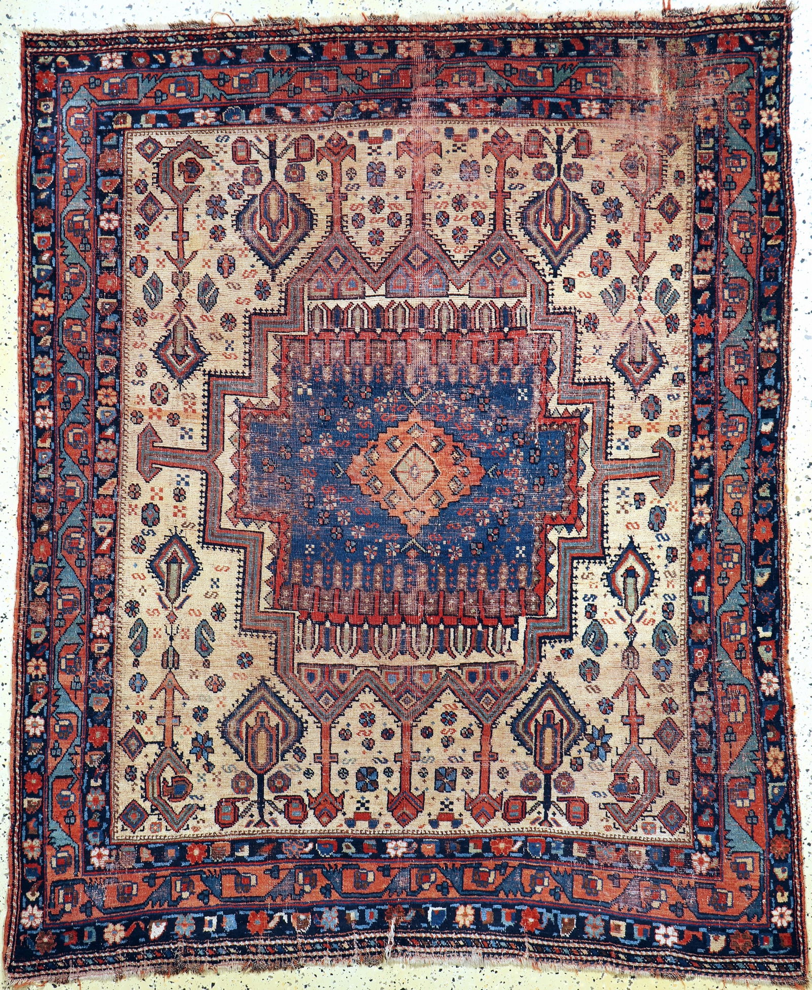 Afshar antique, Persia, 19th century, wool on wool (1 of 8)