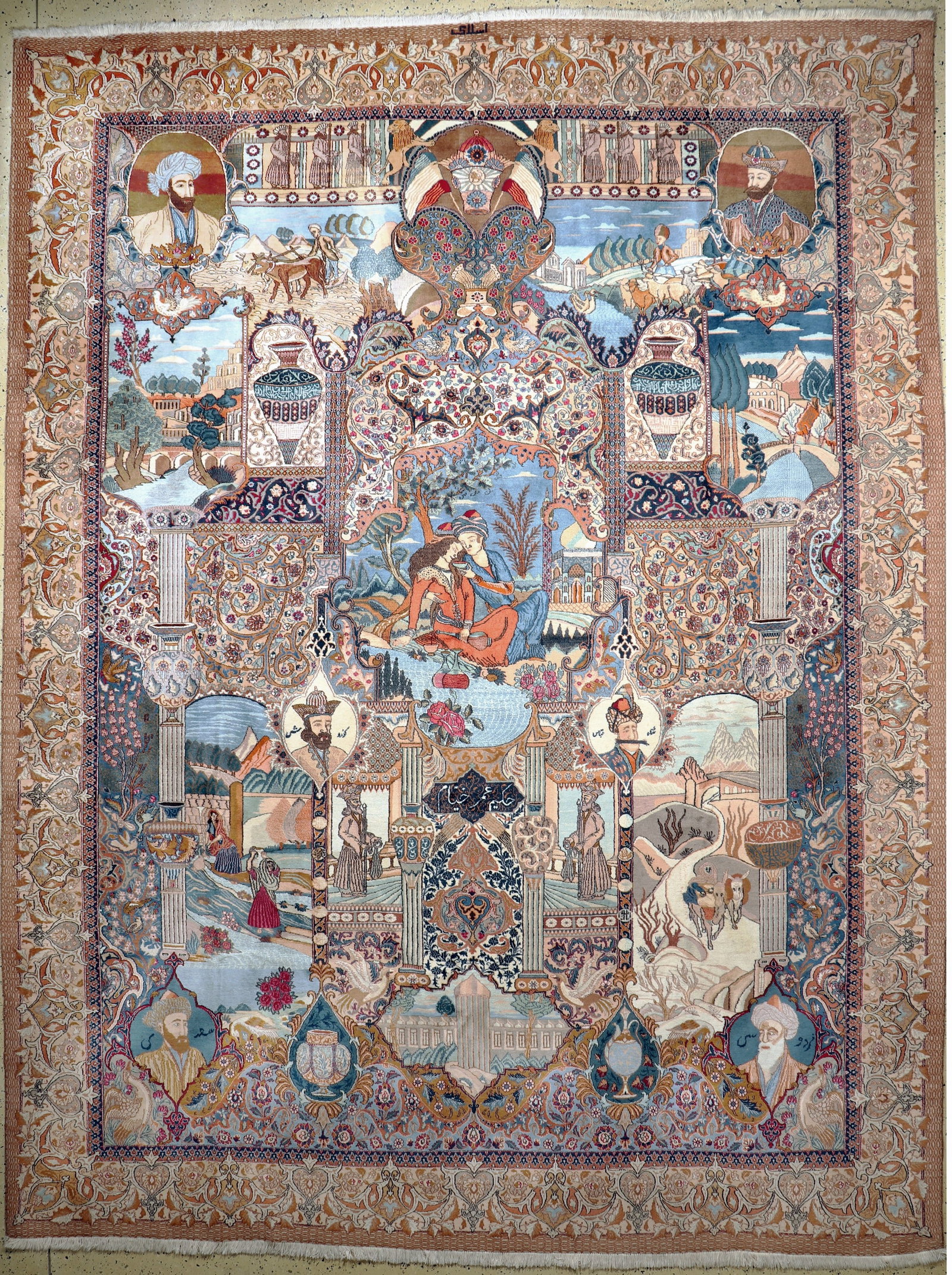 Kaschmar fine, Persia, in mid -20th century, wool on: Kaschmar fine, Persia, in mid -20th century, wool on cotton, approx. 396 x 300 cm, condition: 2. Rugs, Carpets and Flatweaves
