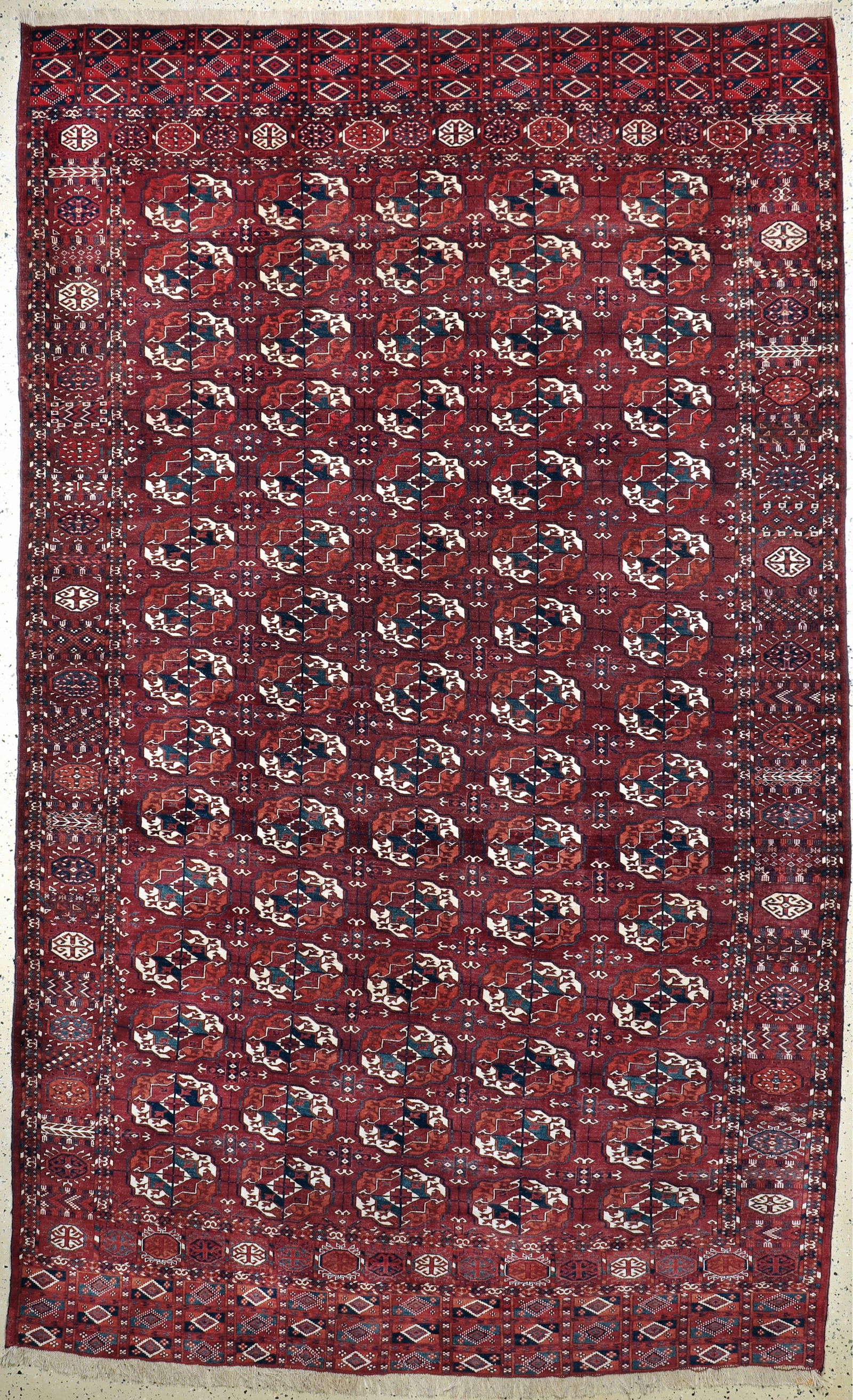 Tekke # 'main carpet #' fine, Turkmenistan, early 20th (1 of 8)