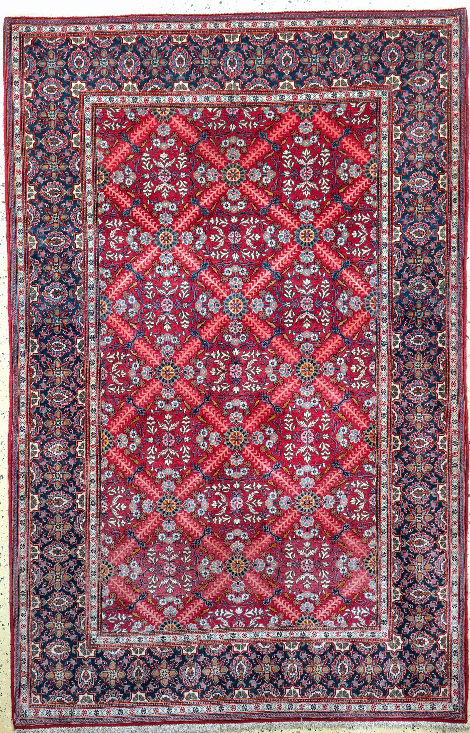 Kashan old, Persia, mid 20th century, wool on cotton (1 of 6)