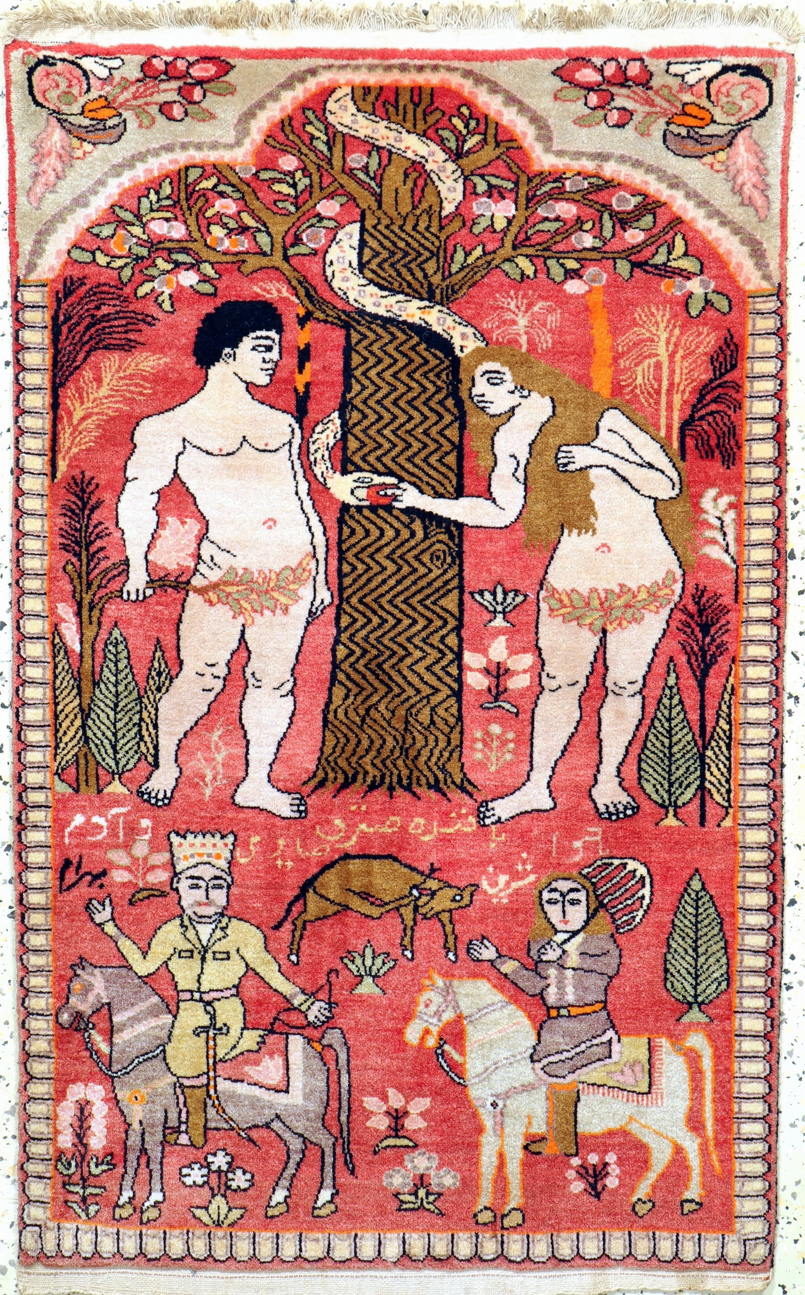 GHoltogh old, Persia, mid 20th century, wool on cotton: GHoltogh old, Persia, mid 20th century, wool on cotton, approx. 115 x 72 cm, condition: 2. Rugs, Carpets & Flatweaves