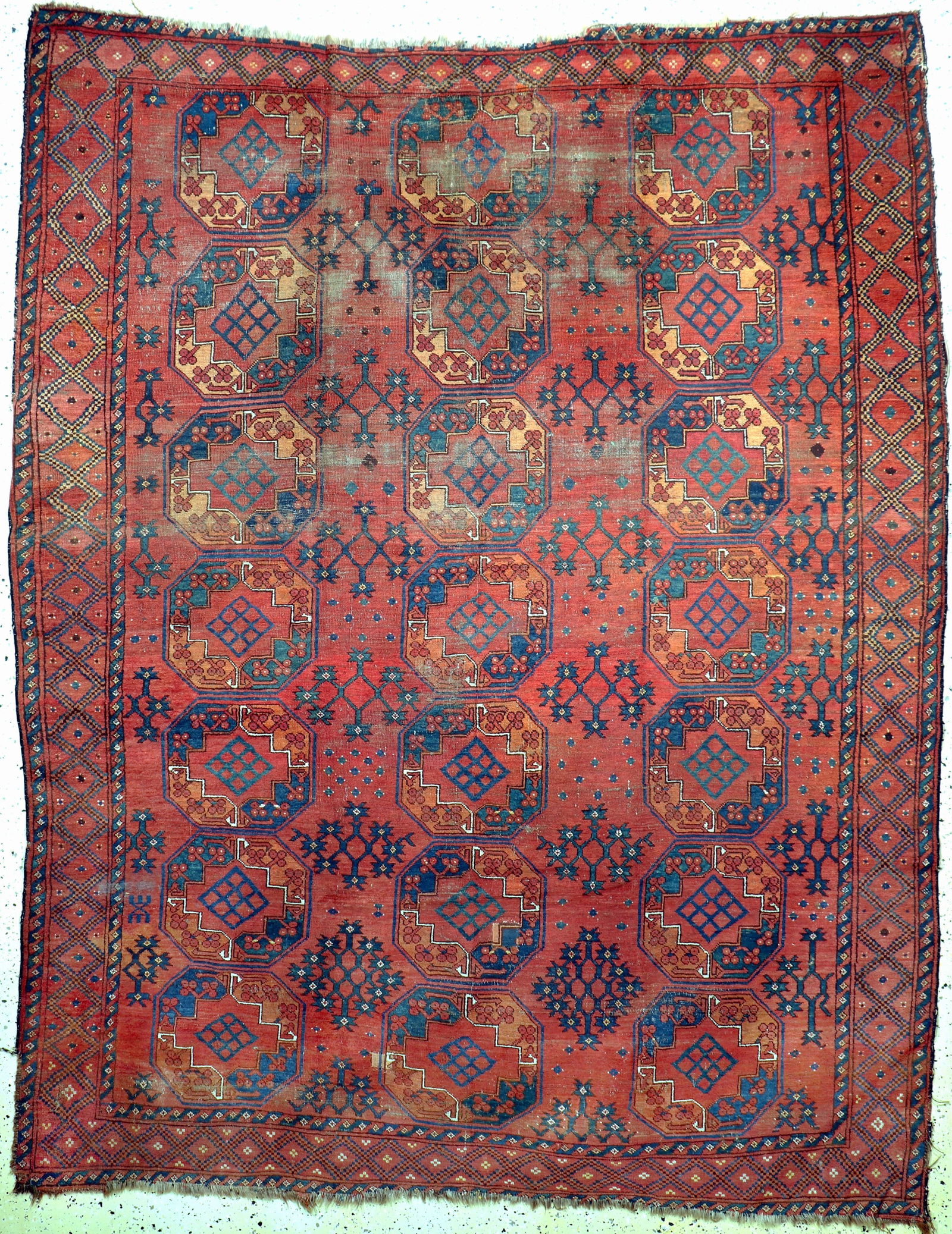 Ersari antique, Turkmenistan, 19th century, wool on (1 of 8)