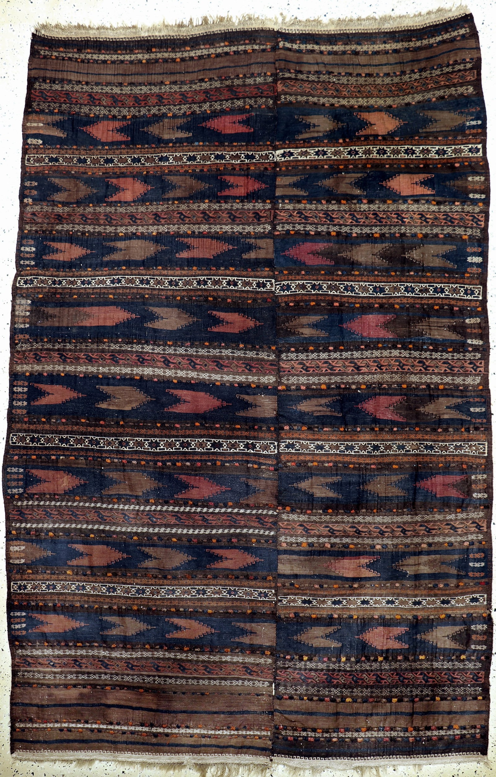 Baloch Sumakh antique, Persia, around 1900, wool on: Baloch Sumakh antique, Persia, around 1900, wool on wool, approx. 300 x 200 cm, condition:2 (2 panels)