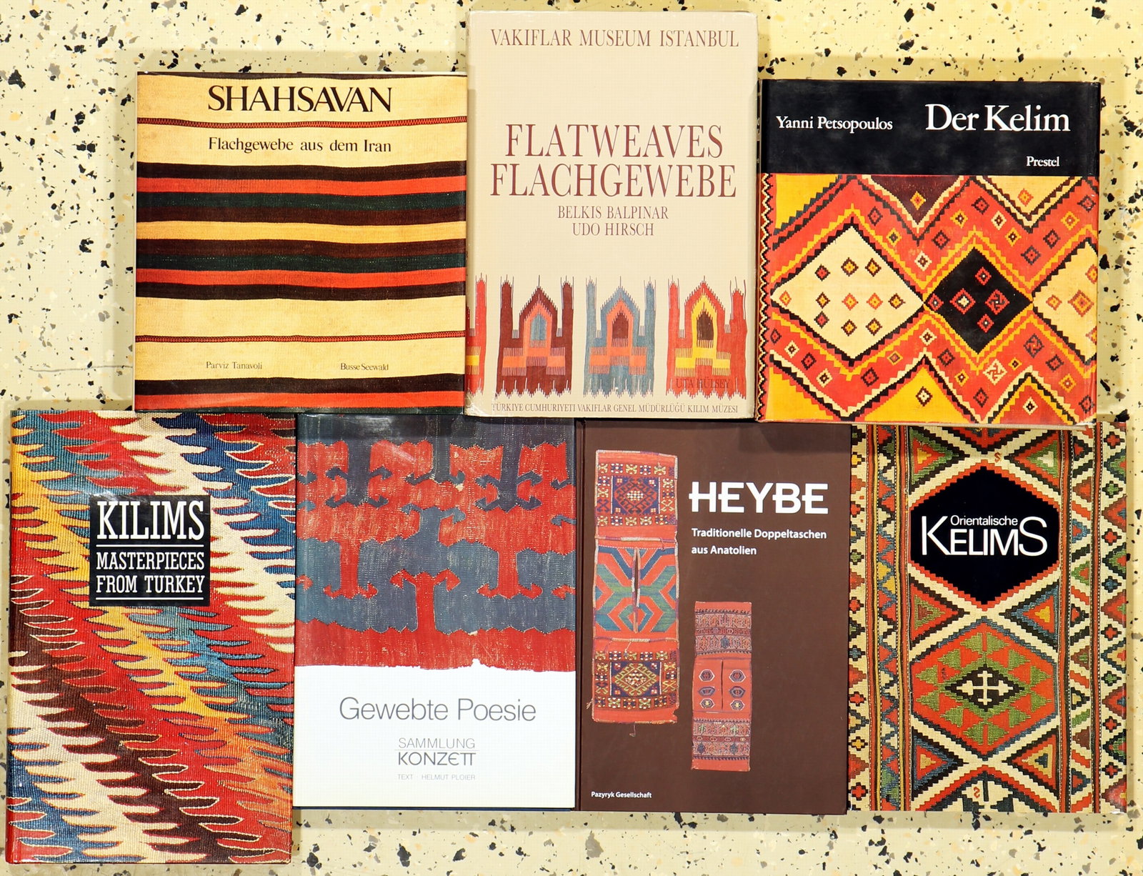 7 Books Kilim literature. Kelims and flat tissue from: 7 Books Kilim literature. Kelims and flat tissue from Persia and Turkey. Rugs, Carpets and Flatweaves