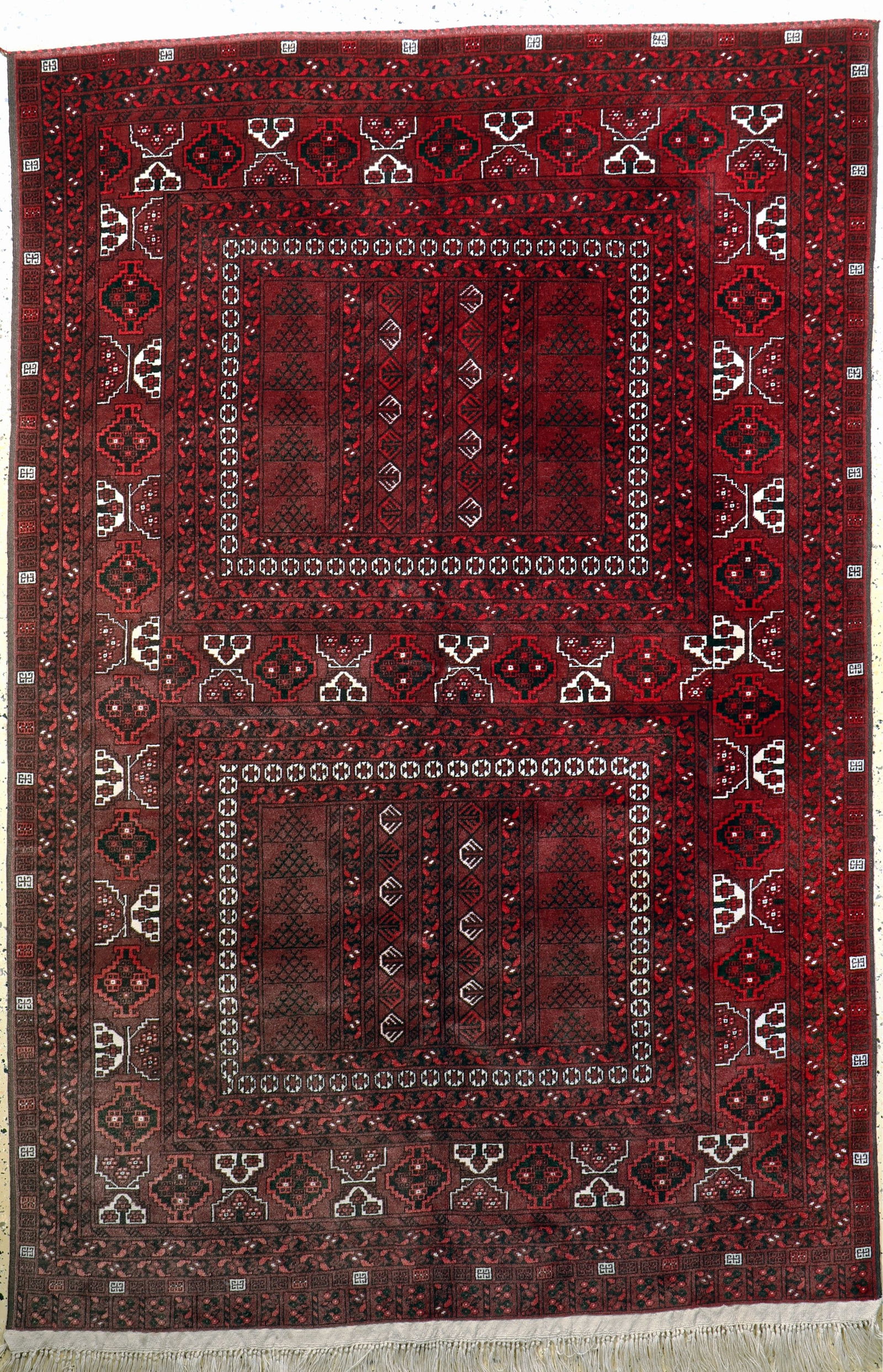 Ersari, Afghanistan, late 20th century, wool on cotton: Ersari, Afghanistan, late 20th century, wool on cotton, approx. 250 x 167 cm, condition: 2 (faded colors). Rugs, Carpets & Flatweaves