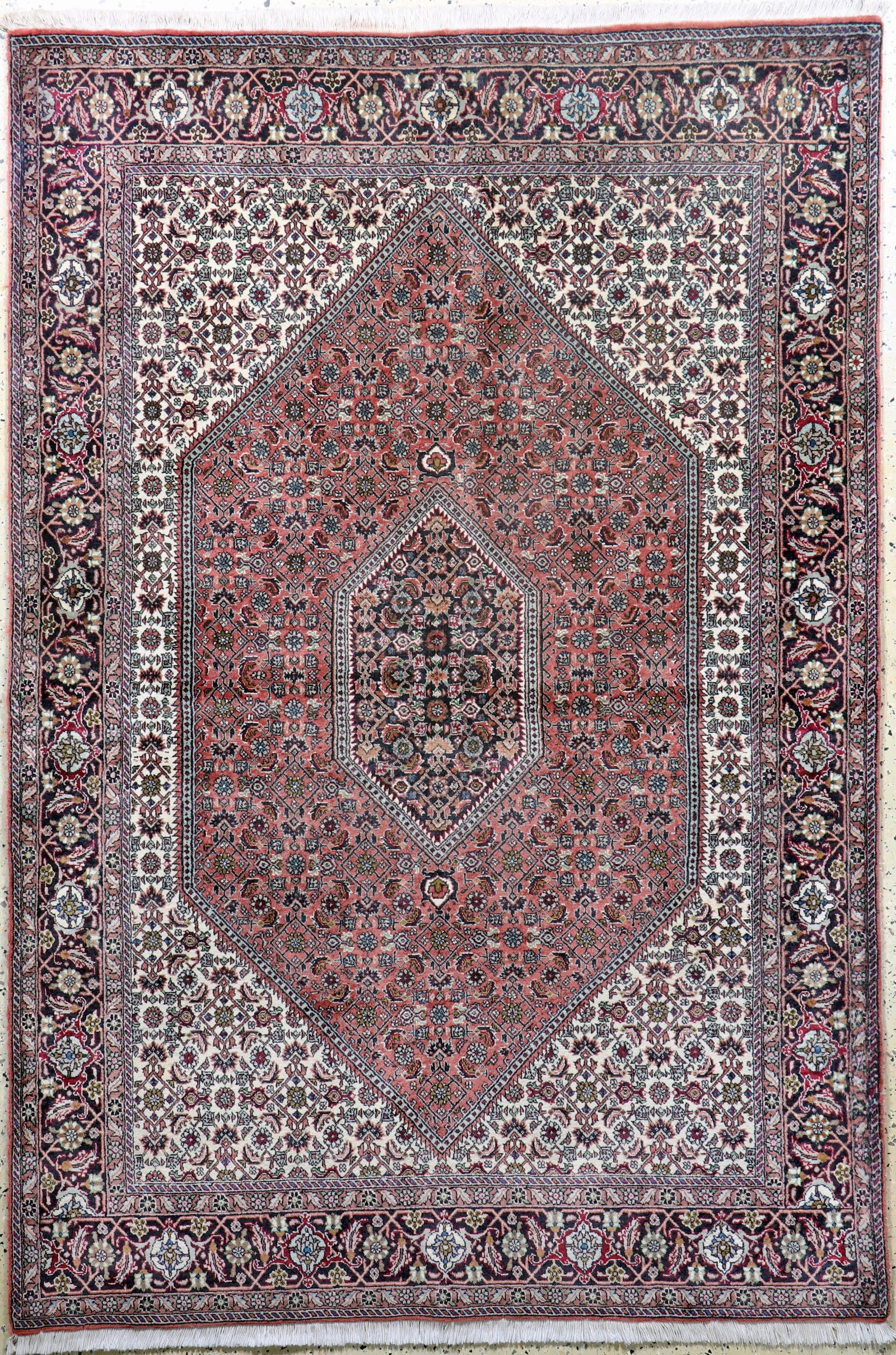 Bijar fine, Persia, late 20th century, corkwool on: Bijar fine, Persia, late 20th century, corkwool on cotton, approx. 208 x 140 cm, condition: 2. Rugs, Carpets & Flatweaves