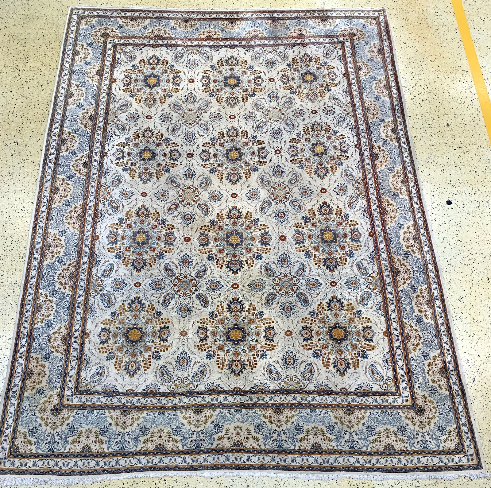 Kashan, Persia, mid 20th century, wool on cotton (1 of 11)