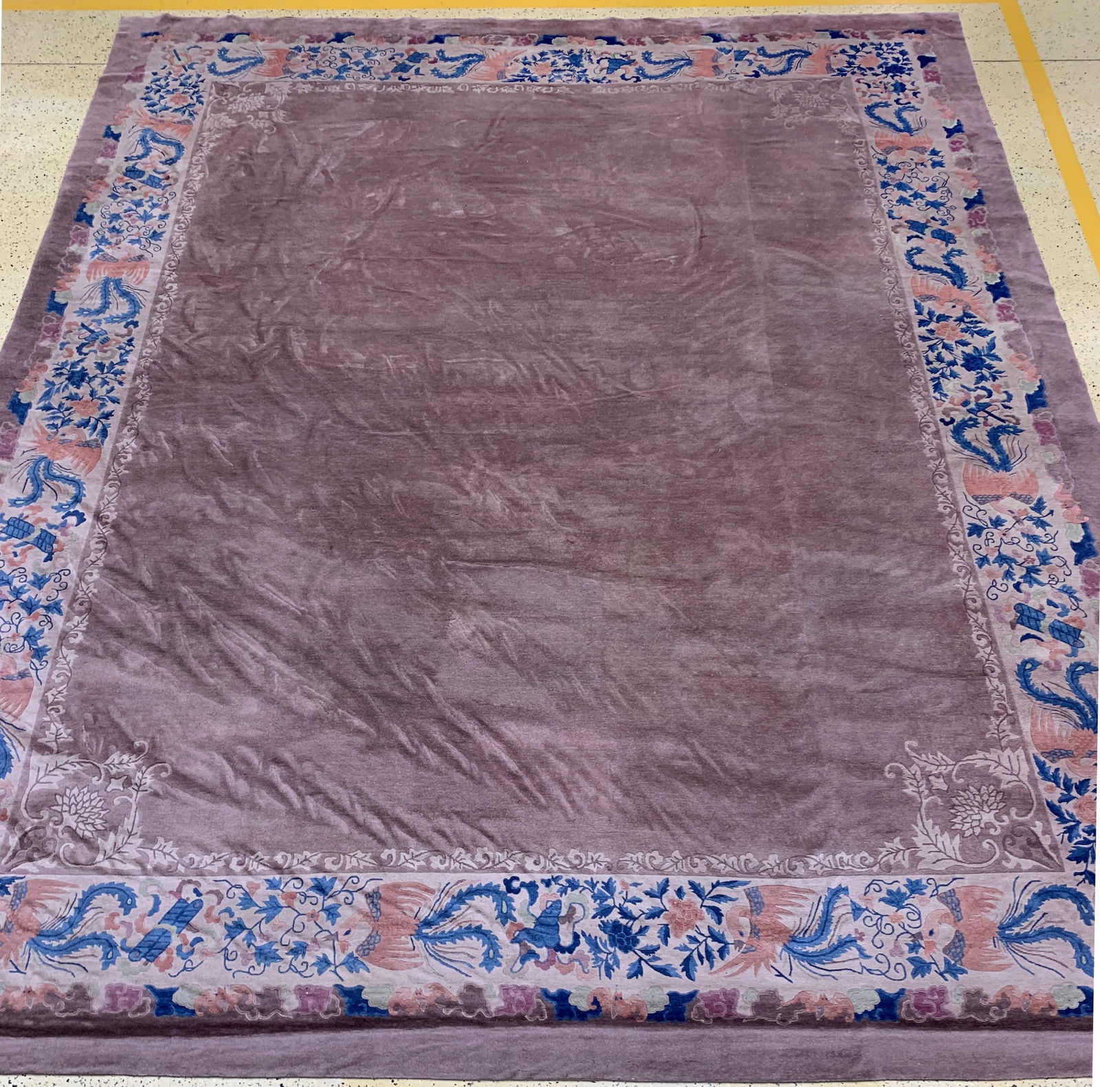 Beijing antique, China, around 1900, wool on cotton (1 of 17)