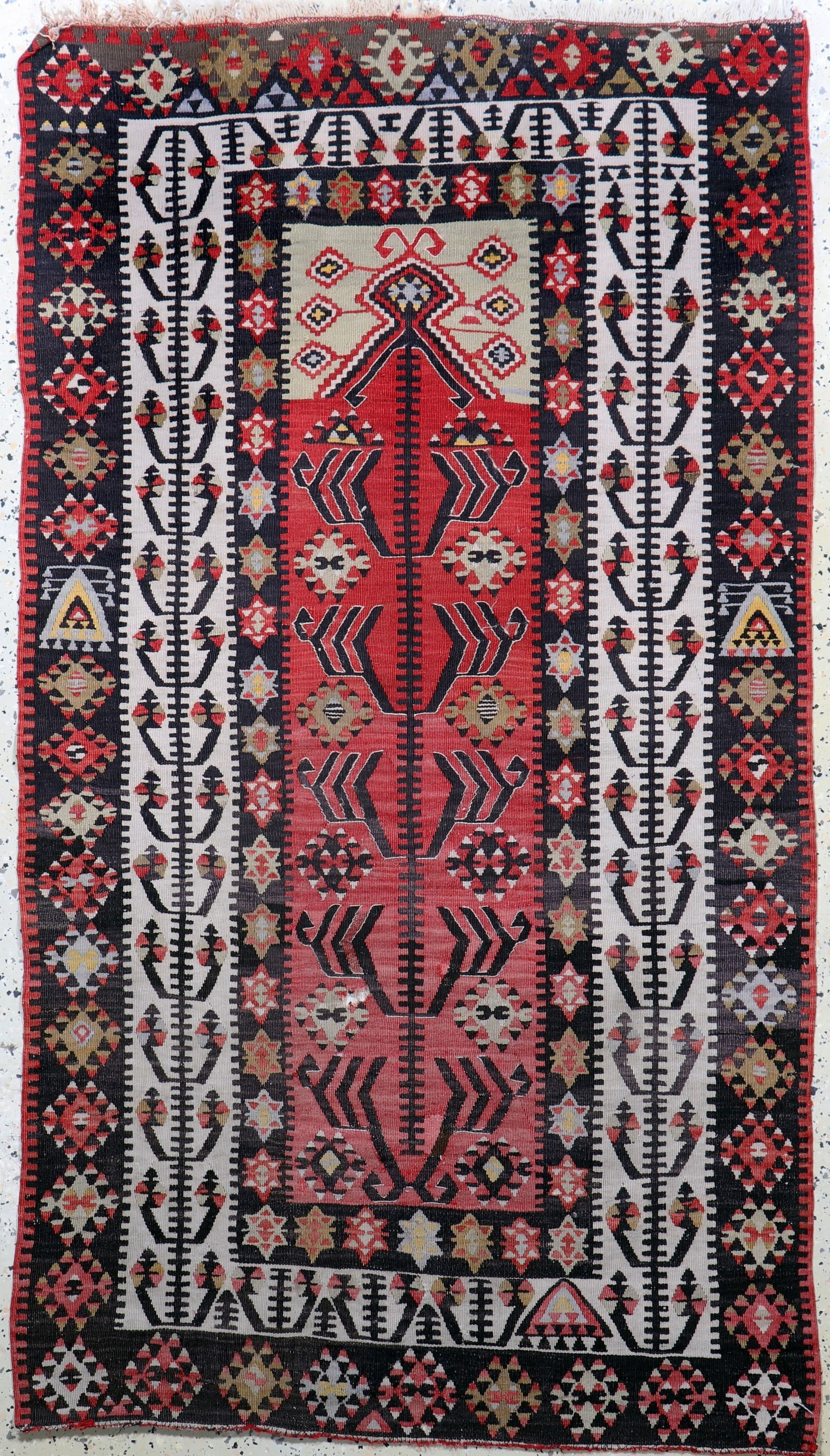 Anatol # 'prayer carpet #' antique, Turkey, around 1900 (1 of 7)