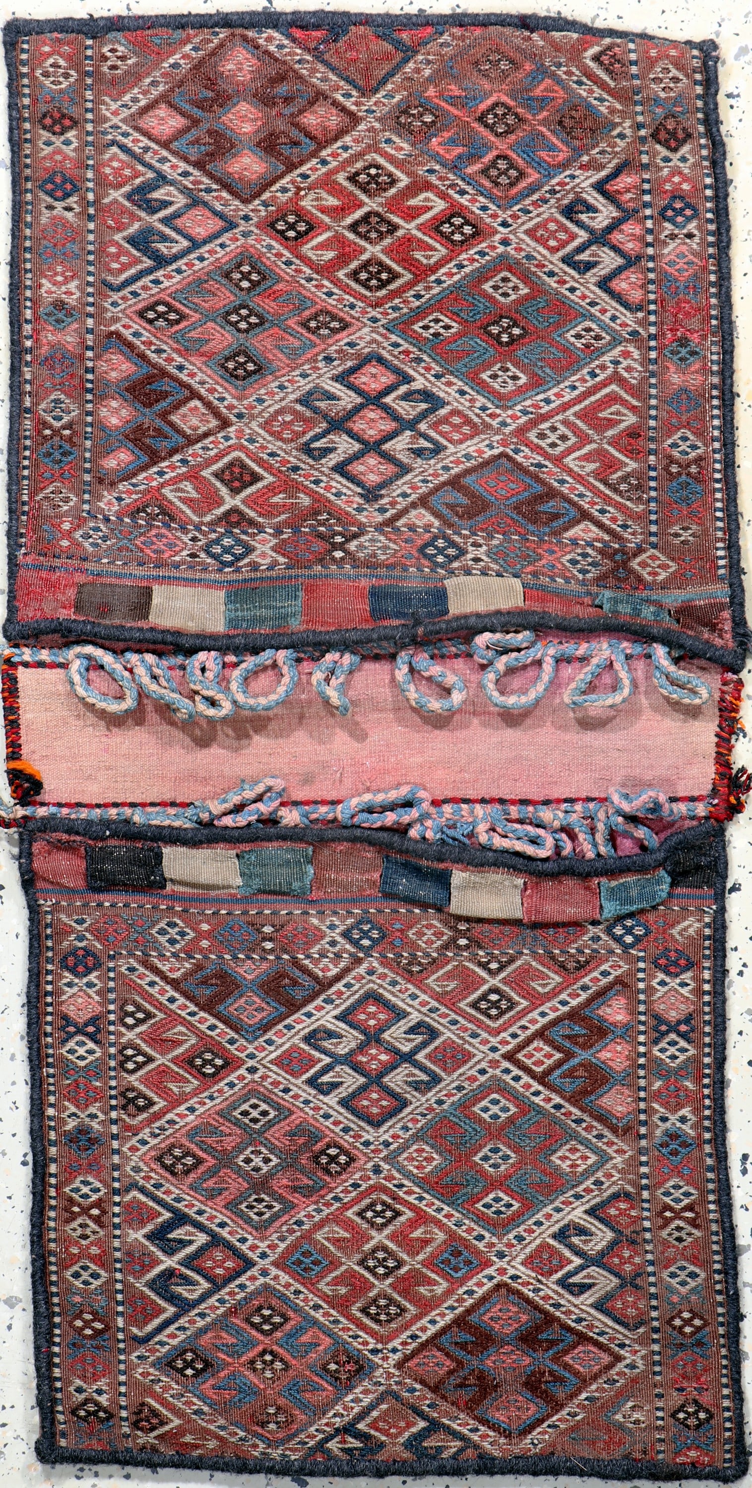 Sumakh double bag, Shahsawan, Persia, early 20th (1 of 4)
