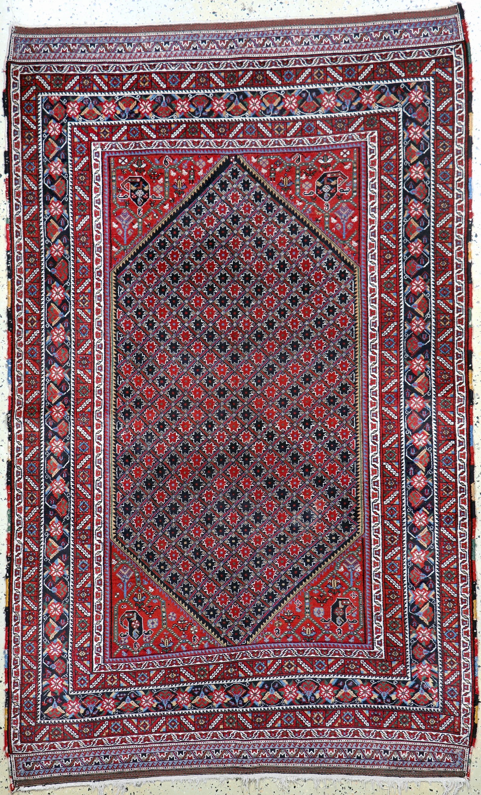 Antique Afshar, Persia, 19th century, wool on wool (1 of 7)