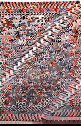 Imperial silk Ning-Hsia # 'dragon carpet #', West China