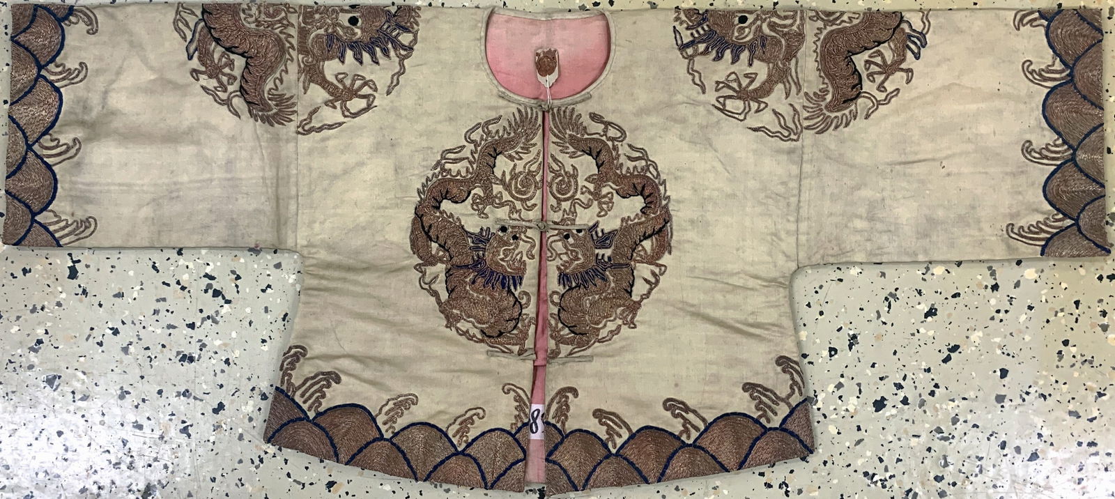 Silk # 'Robe #' antique, China, around 1900, silk-cotton (1 of 8)