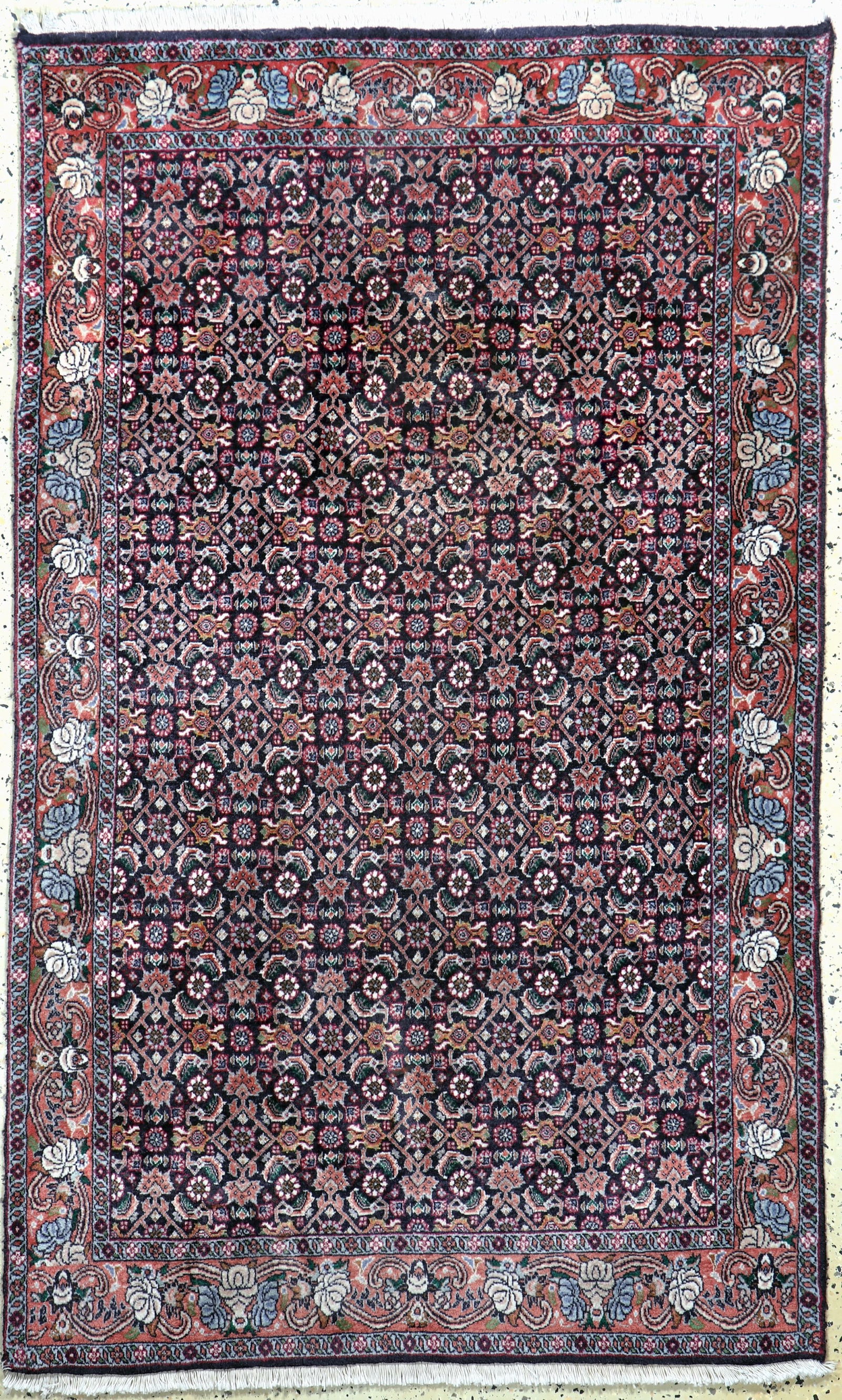 Bijar cork fine, Persia, late 20th century: Bijar cork fine, Persia, late 20th century, corkwool on cotton, approx. 165 x 103cm, condition: 2. Rugs, Carpets & Flatweaves