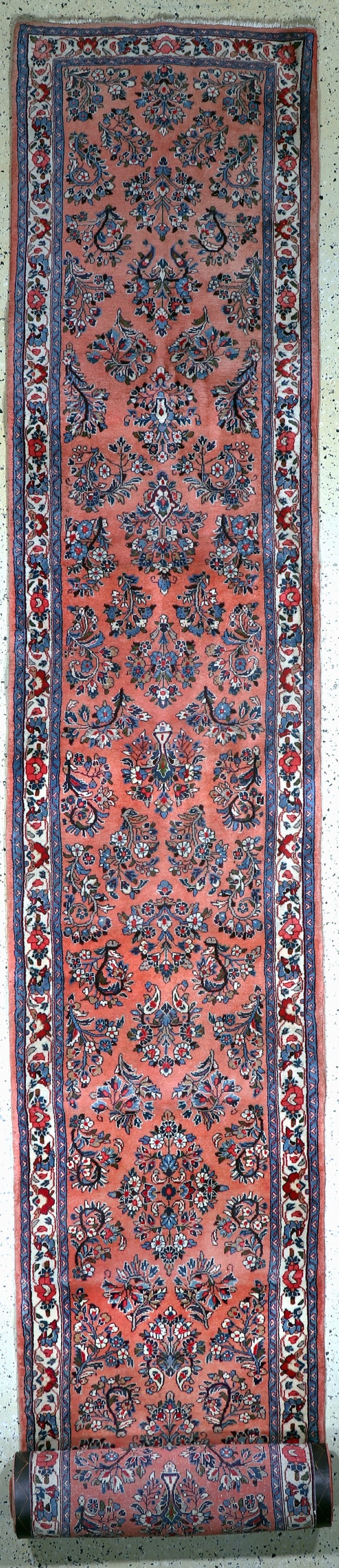 Saruk, Persia, late 20th century, wool on cotton: Saruk, Persia, late 20th century, wool on cotton, approx. 640 x 85 cm, condition: 2. Rugs, Carpets & Flatweaves