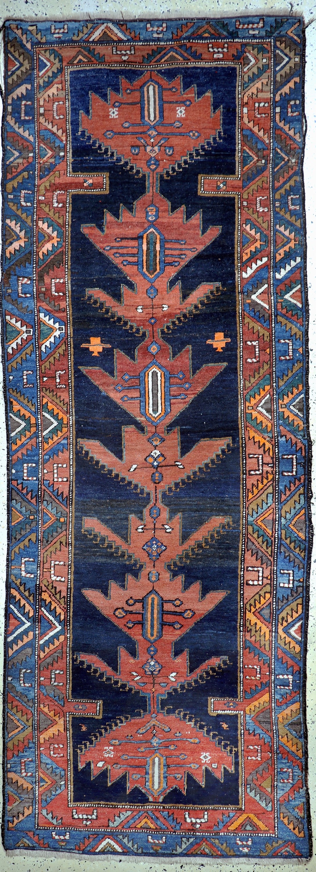 Shahsawan antique, Persia, around 1900, wool on wool: Shahsawan antique, Persia, around 1900, wool on wool, approx. 305 x 110 cm, condition: 3. Rugs, Carpets & Flatweaves