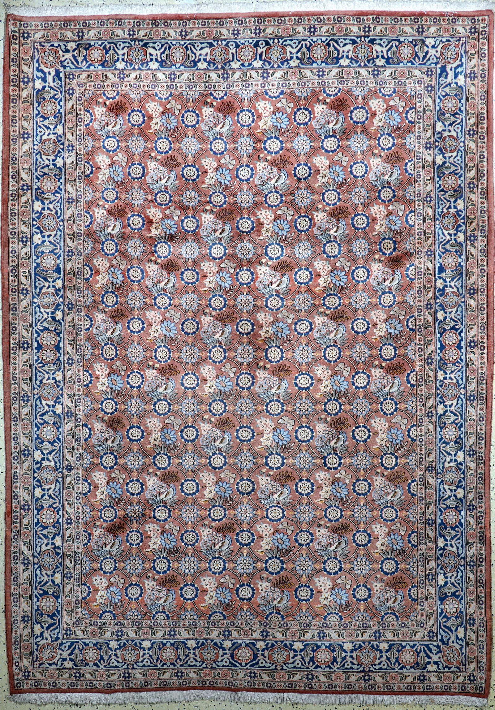 Weramin cork fine, Persia, late 20th century, corkwool on: Weramin cork fine, Persia, late 20th century, corkwool on cotton, approx. 290 x 210 cm, condition: 1-2. Rugs, Carpets & Flatweaves