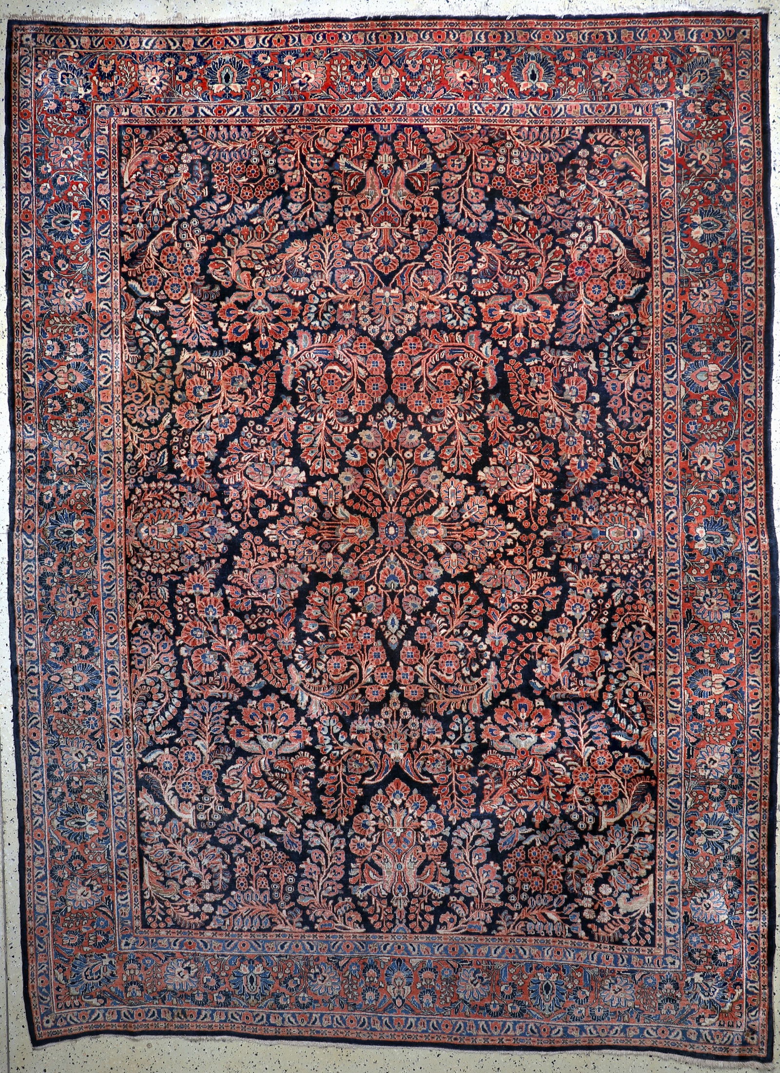 Us Re-Import Saruk antique, Persia, around 1900, wool: Us Re-Import Saruk antique, Persia, around 1900, wool on cotton, approx. 360 x 270 cm, condition: 2. Rugs, Carpets & Flatweaves