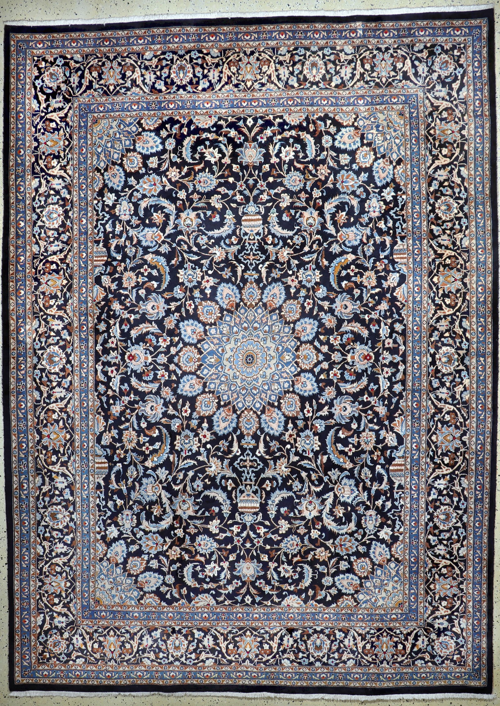 Kashmar cork fine, Persia, late 20th century, corkwool on: Kashmar cork fine, Persia, late 20th century, corkwool on cotton, approx. 350 x 250 cm, condition: 2. Rugs, Carpets & Flatweaves