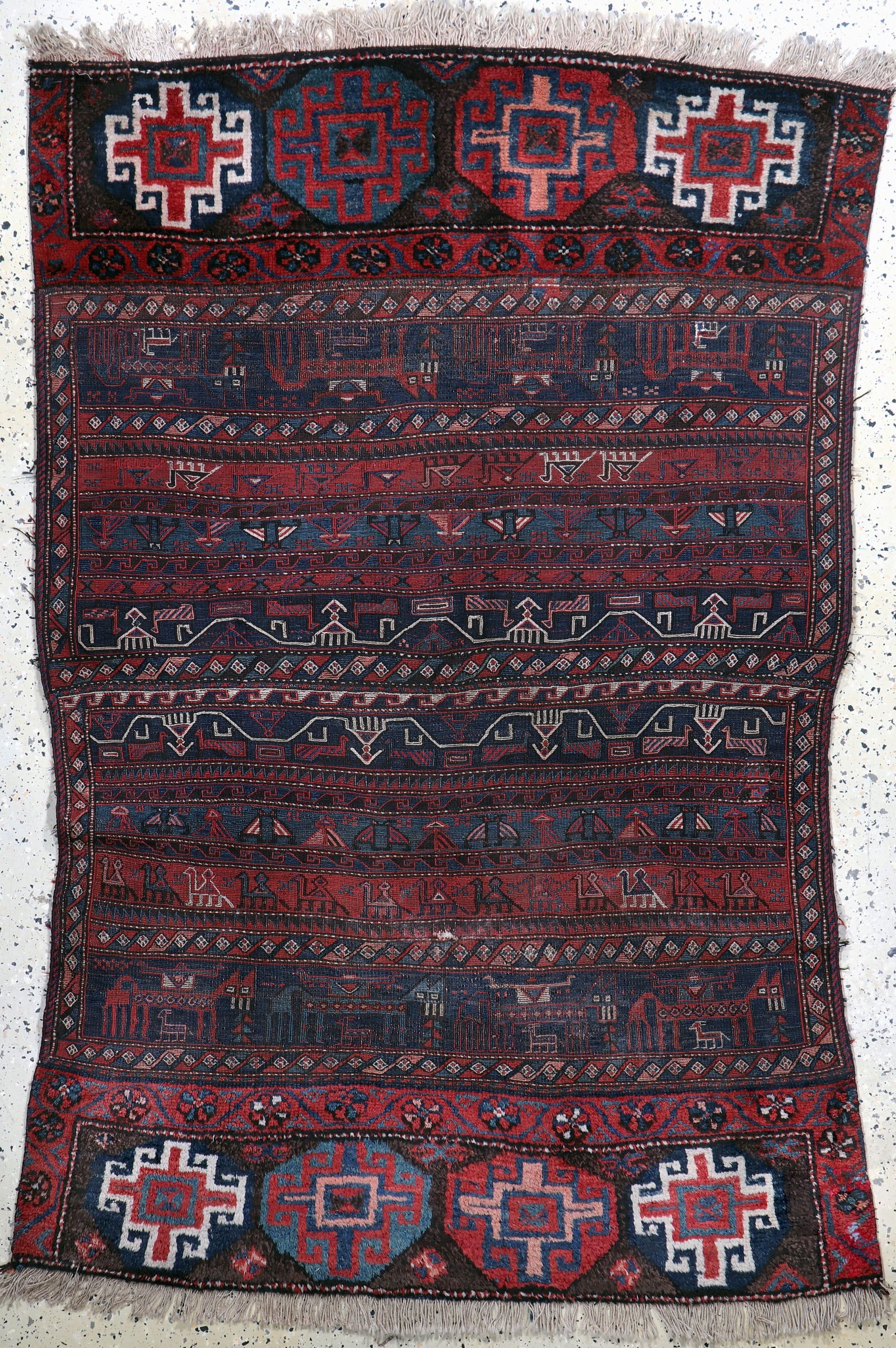 # 'Khorjin #' antique (opened), Persia, around1900, wool (1 of 7)