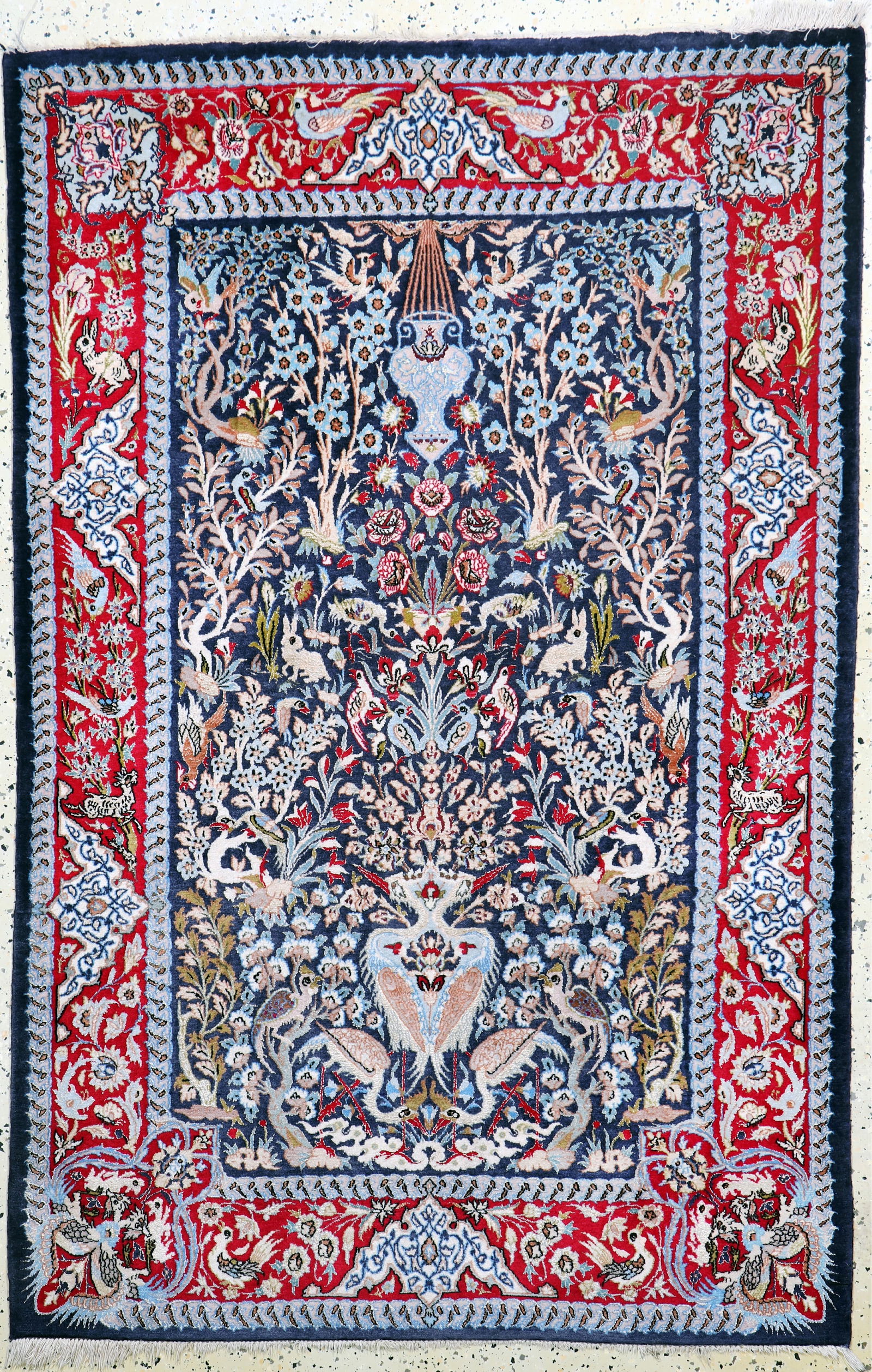 Isfahan fine, Persia, mid-20th century, corkwool (1 of 7)