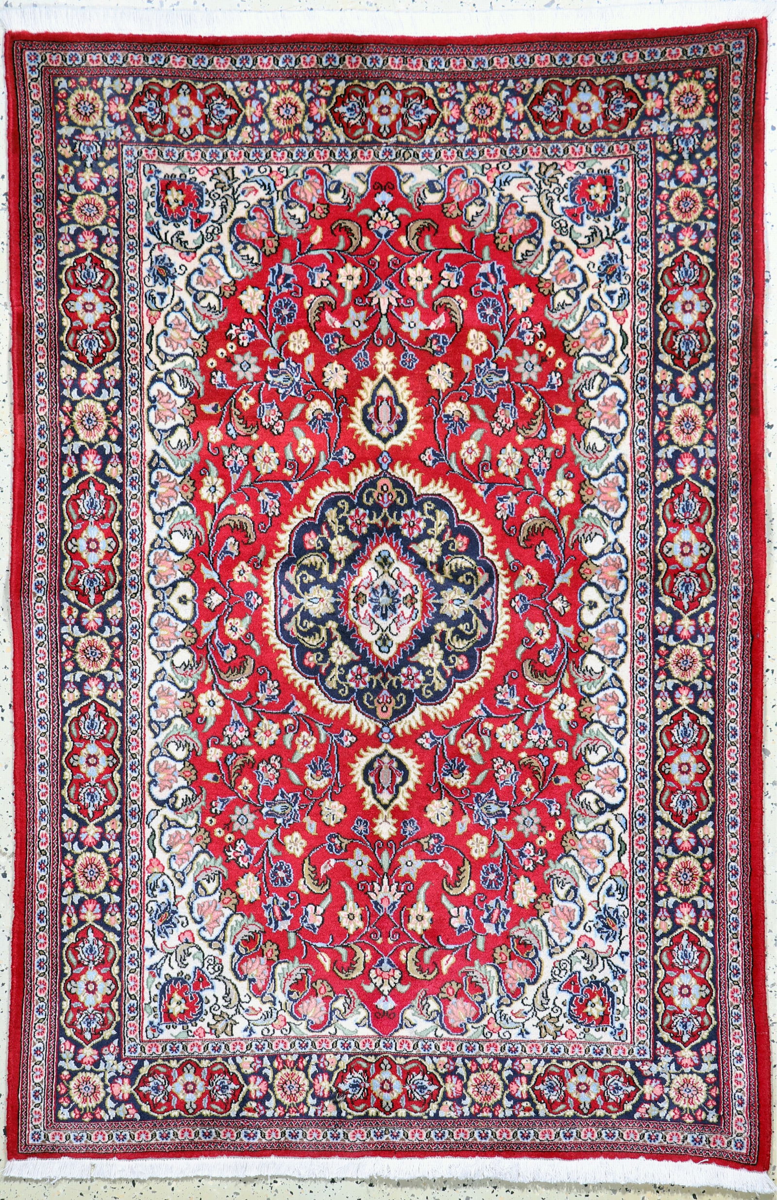 Qum cork, Persia, late 20th century, corkwool on cotton (1 of 6)