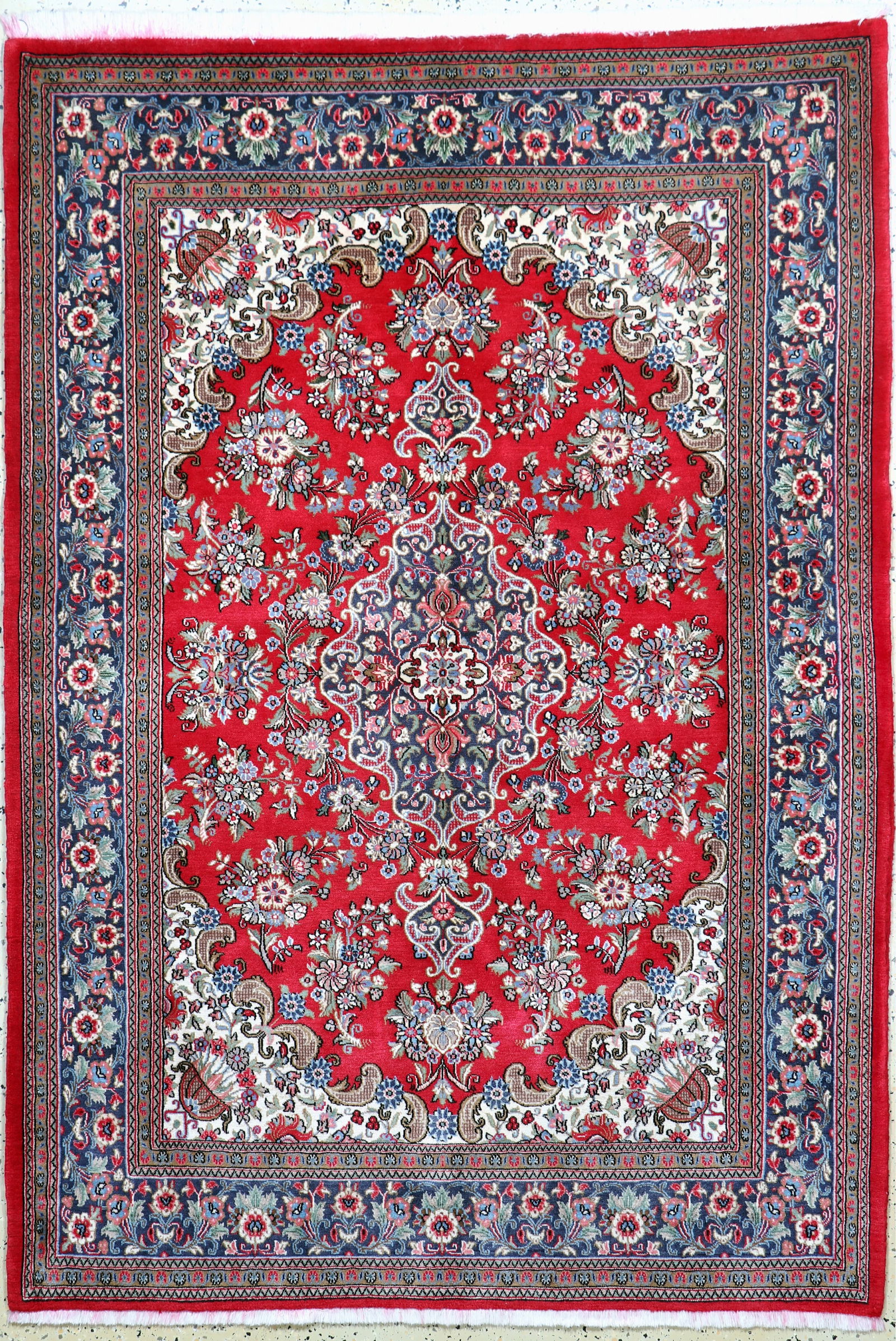 Qum cork, Persia, late 20th century, corkwool on cotton (1 of 6)