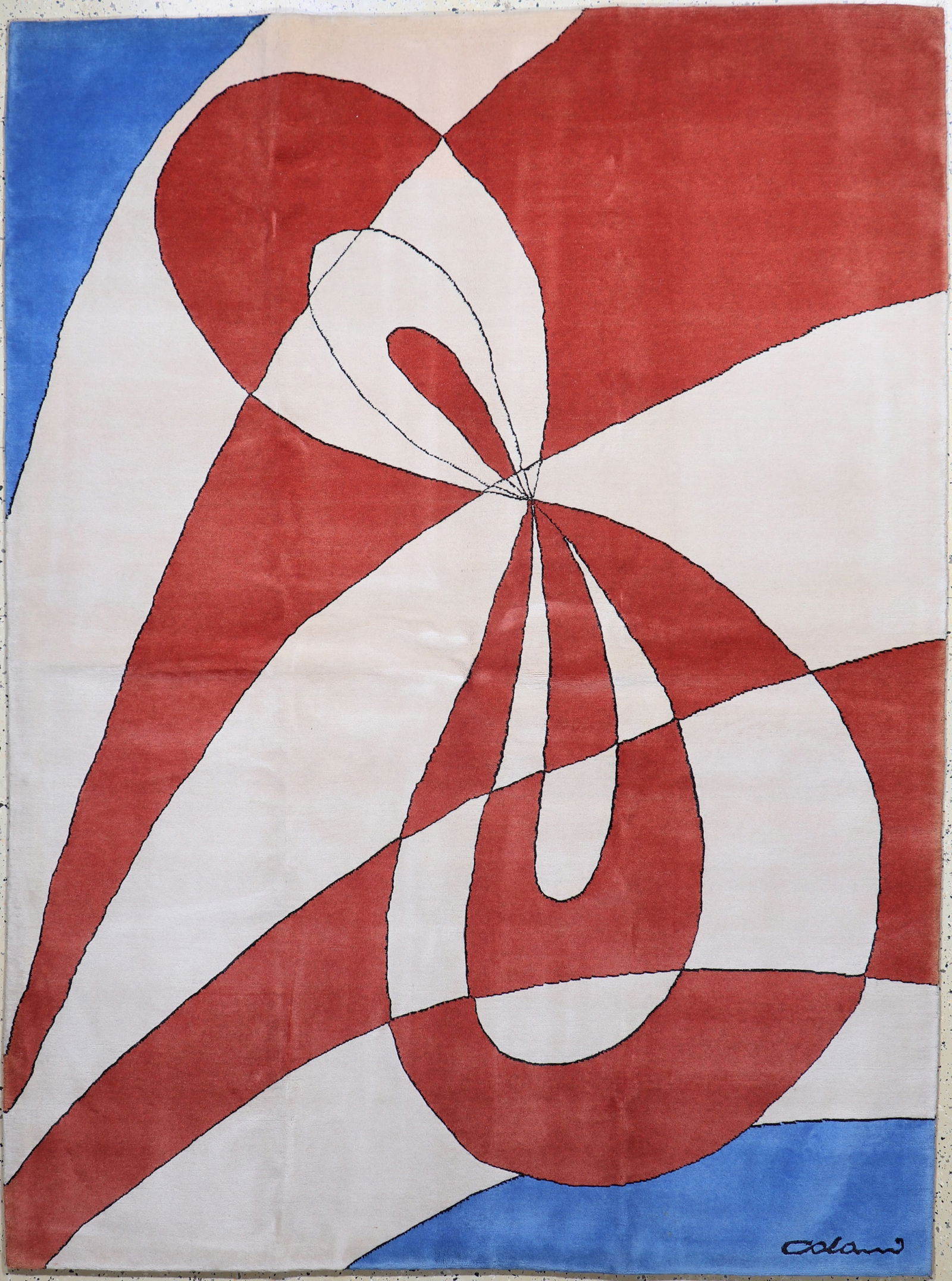 Colani fine sign., late 20th century, corkwool: Colani fine sign., late 20th century, corkwool, approx. 238 x 178 cm, condition: 2. Rugs, Carpets & Flatweaves