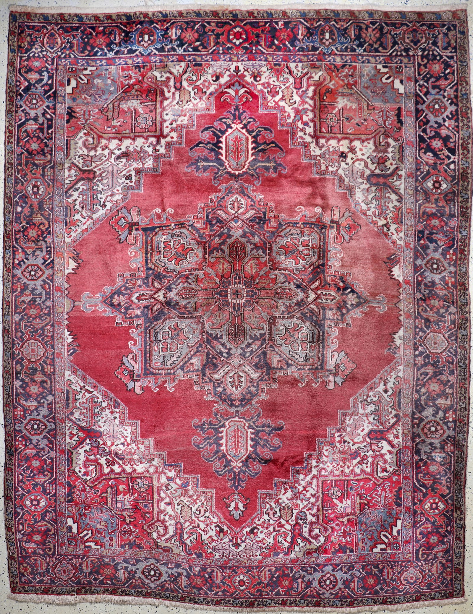 Heriz, Persia, mid-20th century, wool on cotton (1 of 11)